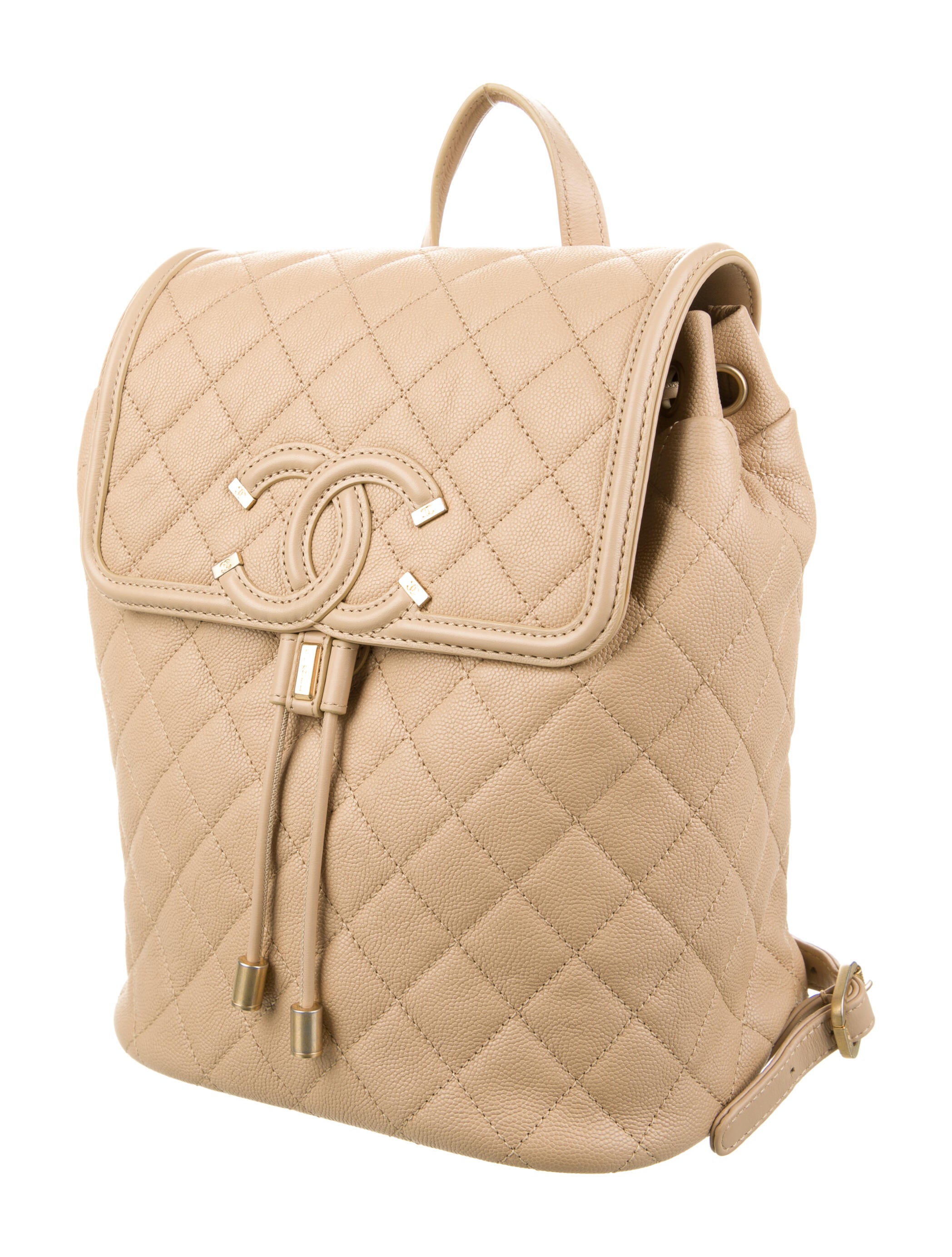 Chanel 2017 Canvas Twist Backpack w/ Tags Green Backpacks, Handbags