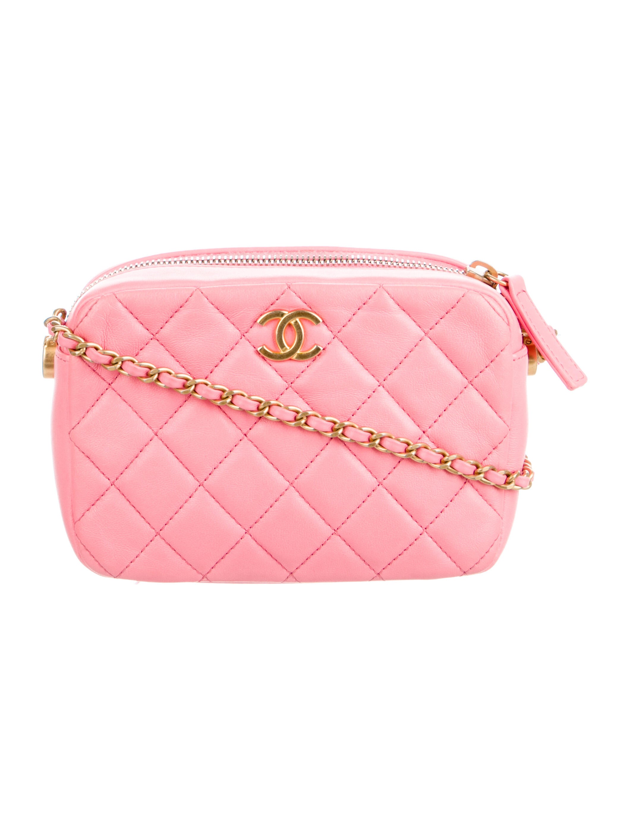 Chanel Pearl Crush Camera Bag - Pink Crossbody Bags, Handbags ...