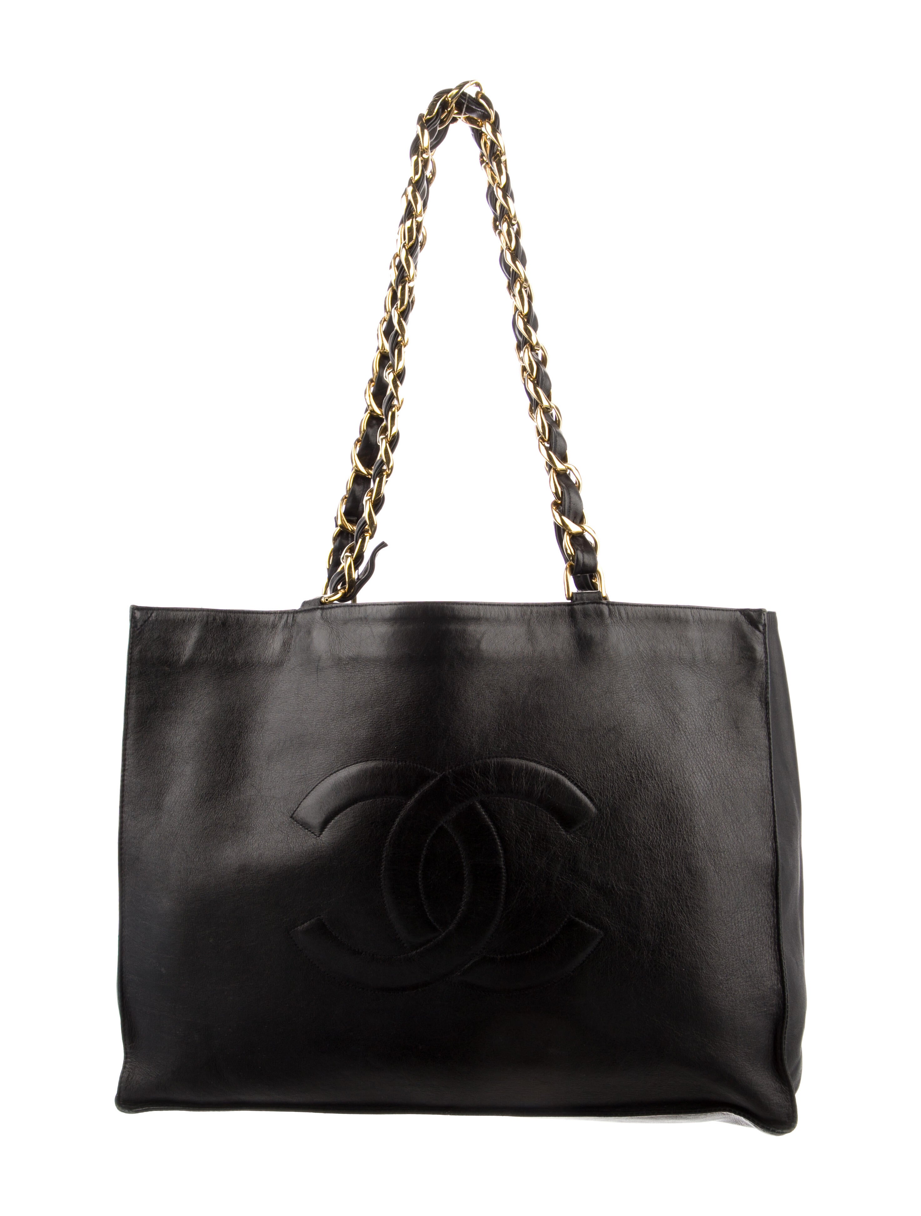 Chanel XL Grand Shopping Tote Black Totes, Handbags CHA79073 The
