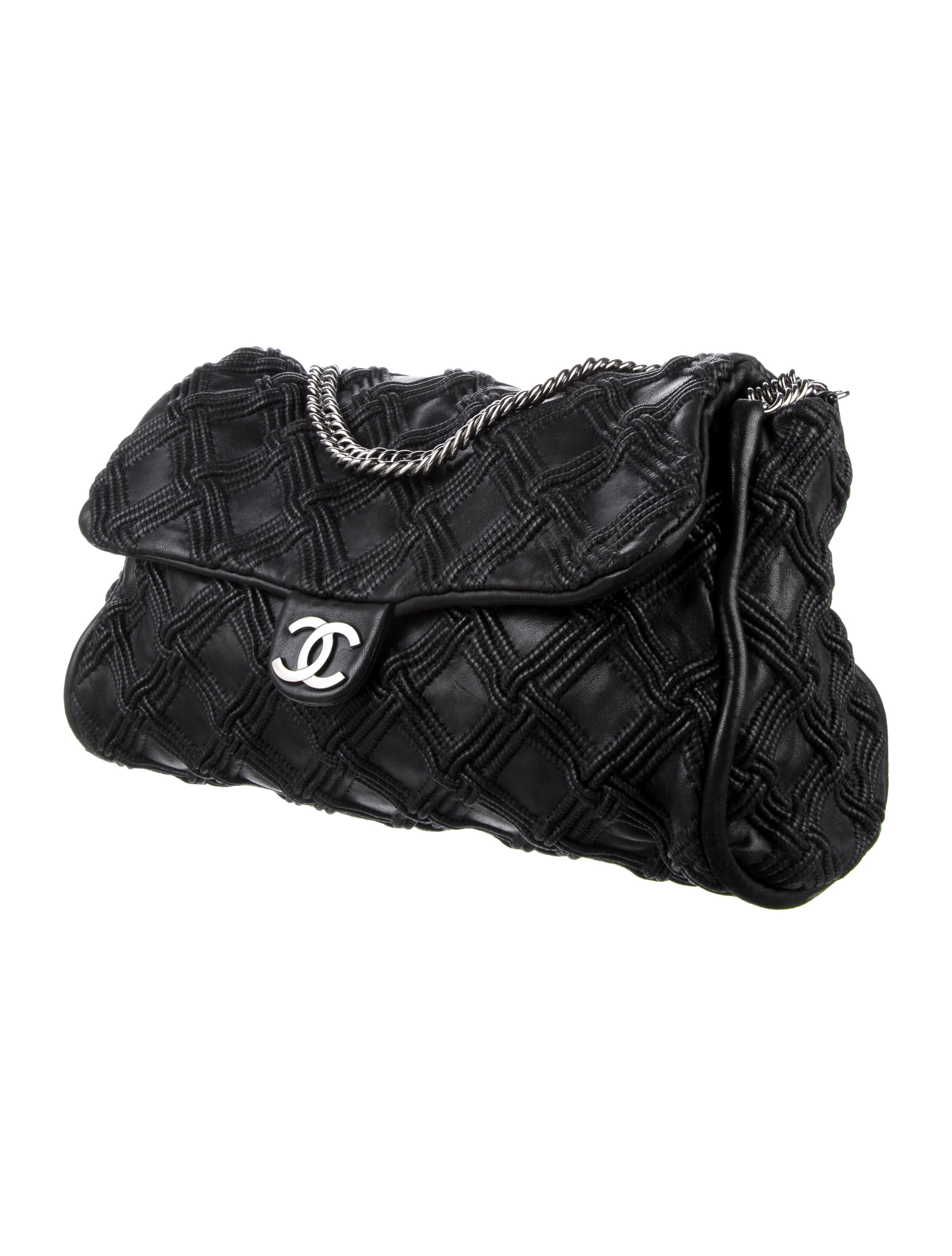 Chanel Large Walk of Fame Flap Bag Black Shoulder Bags, Handbags