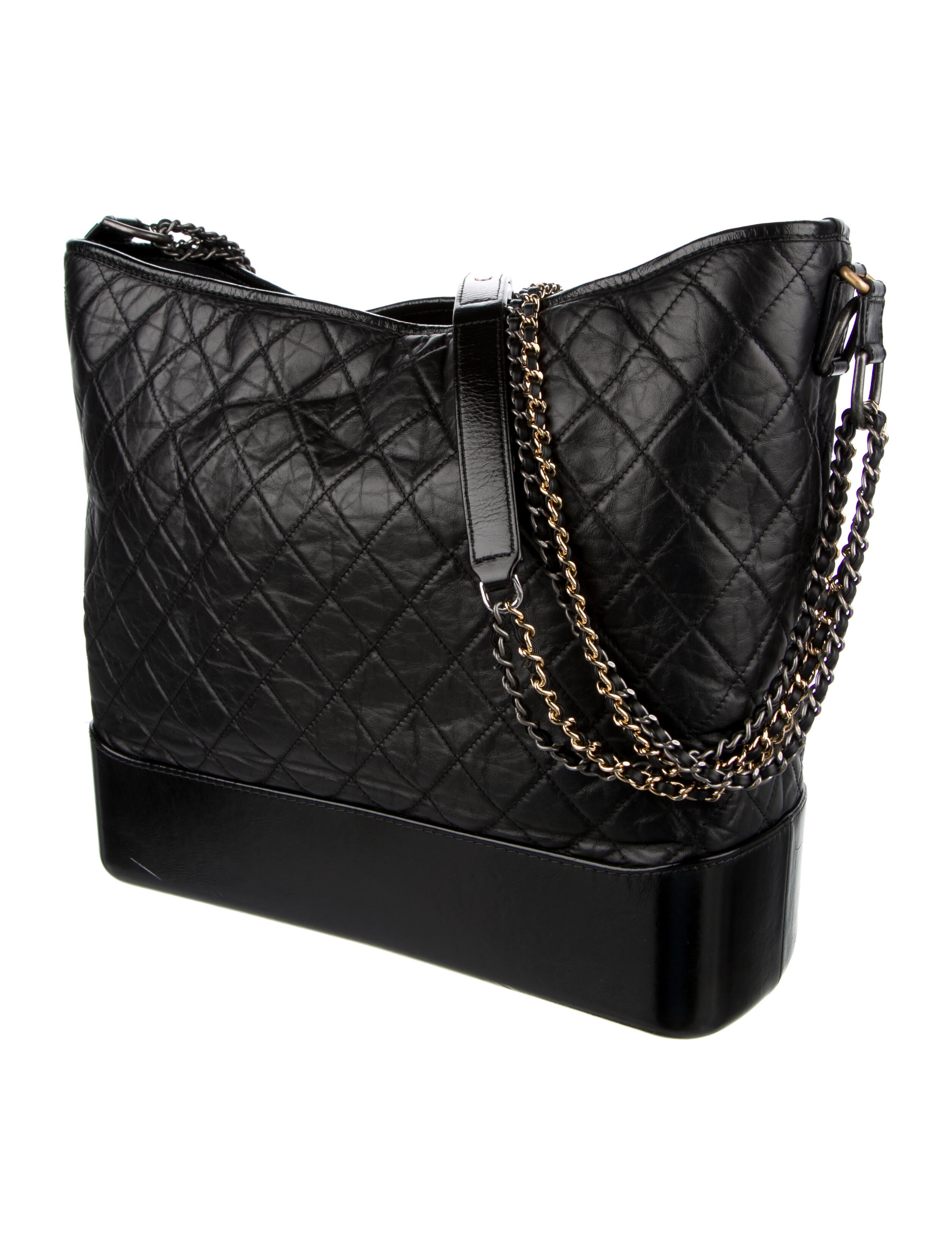 Chanel Large Gabrielle Hobo Black Hobos, Handbags CHA778003 The