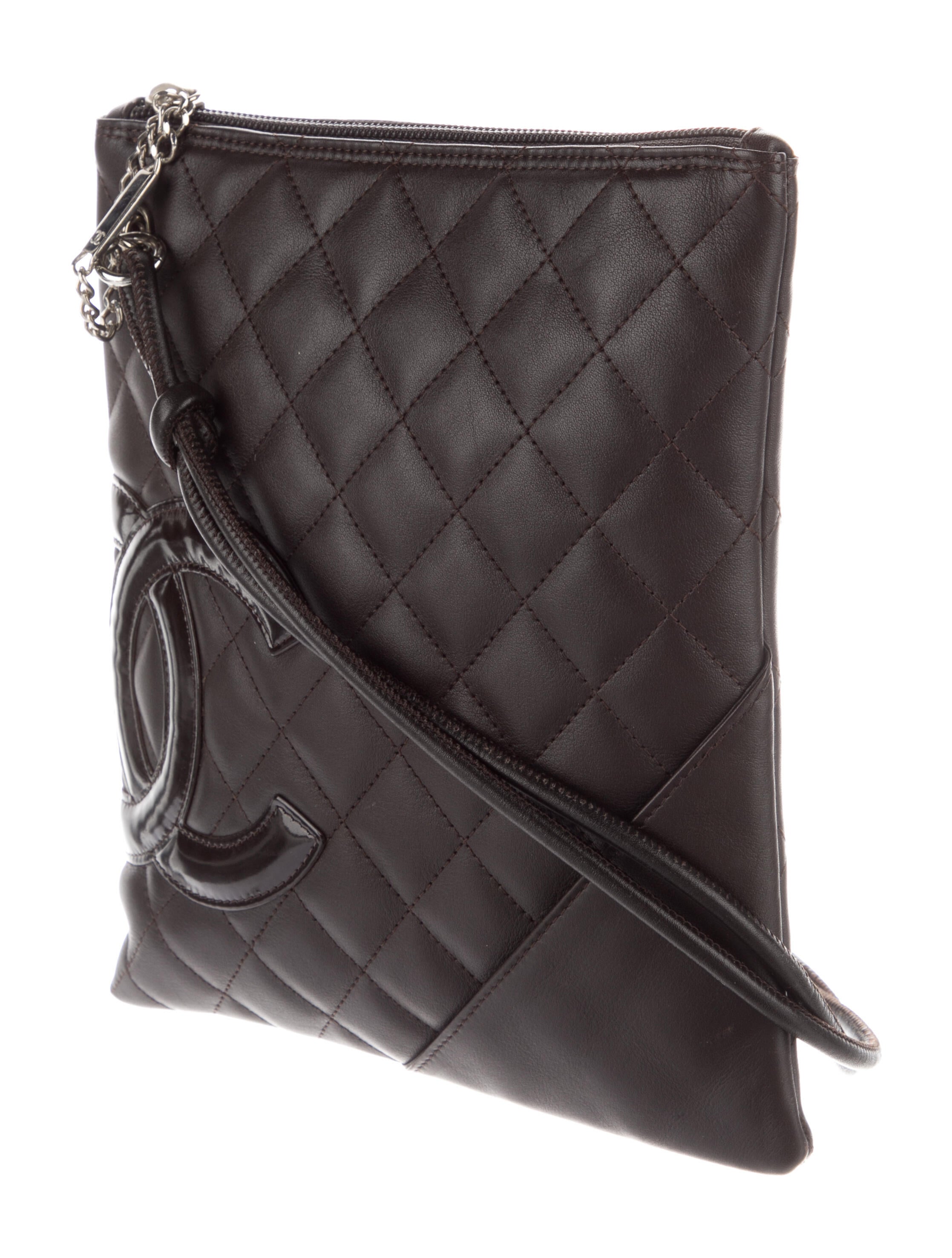 Chanel Vintage Suede Messenger Bag Brown Crossbody Bags, Handbags