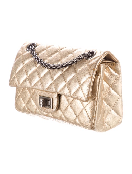 Chanel Metallic Reissue 224 Double Flap Bag
