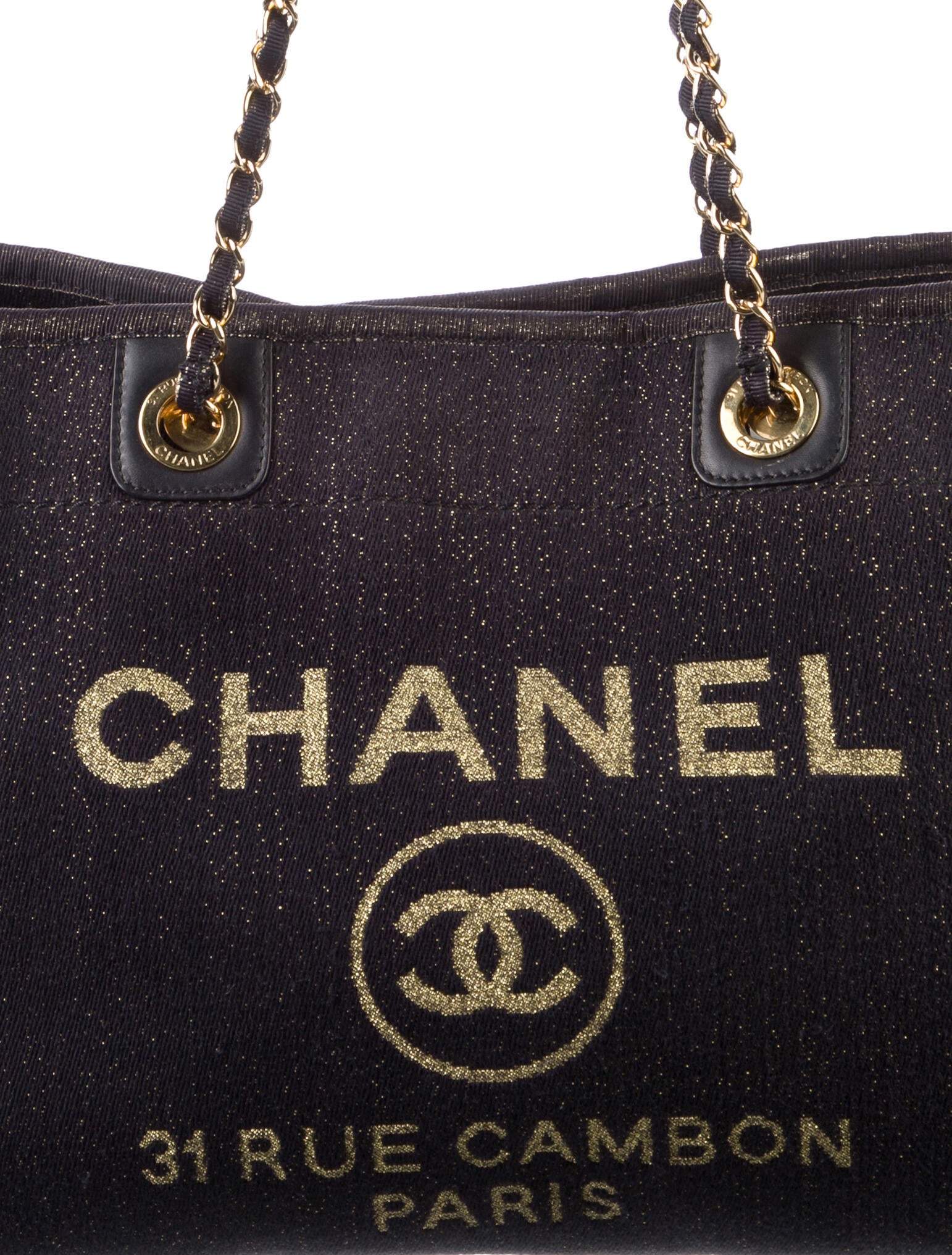 Chanel XL Grand Shopping Tote Black Totes, Handbags CHA79073 The