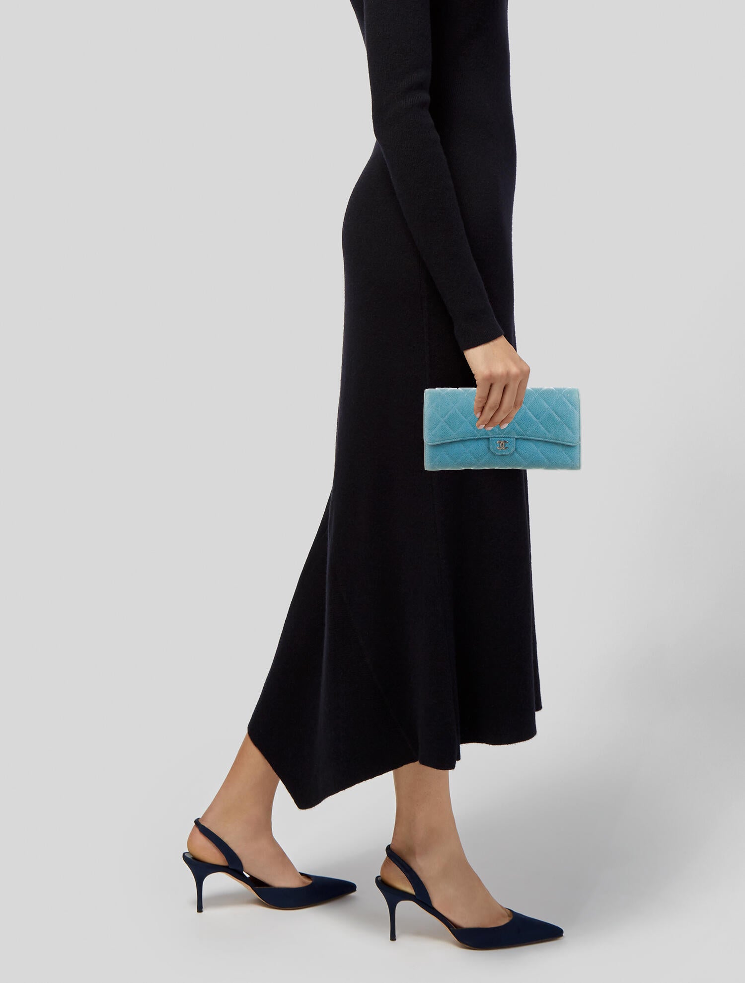 Chanel Interlocking CC Logo Trifold Wallet