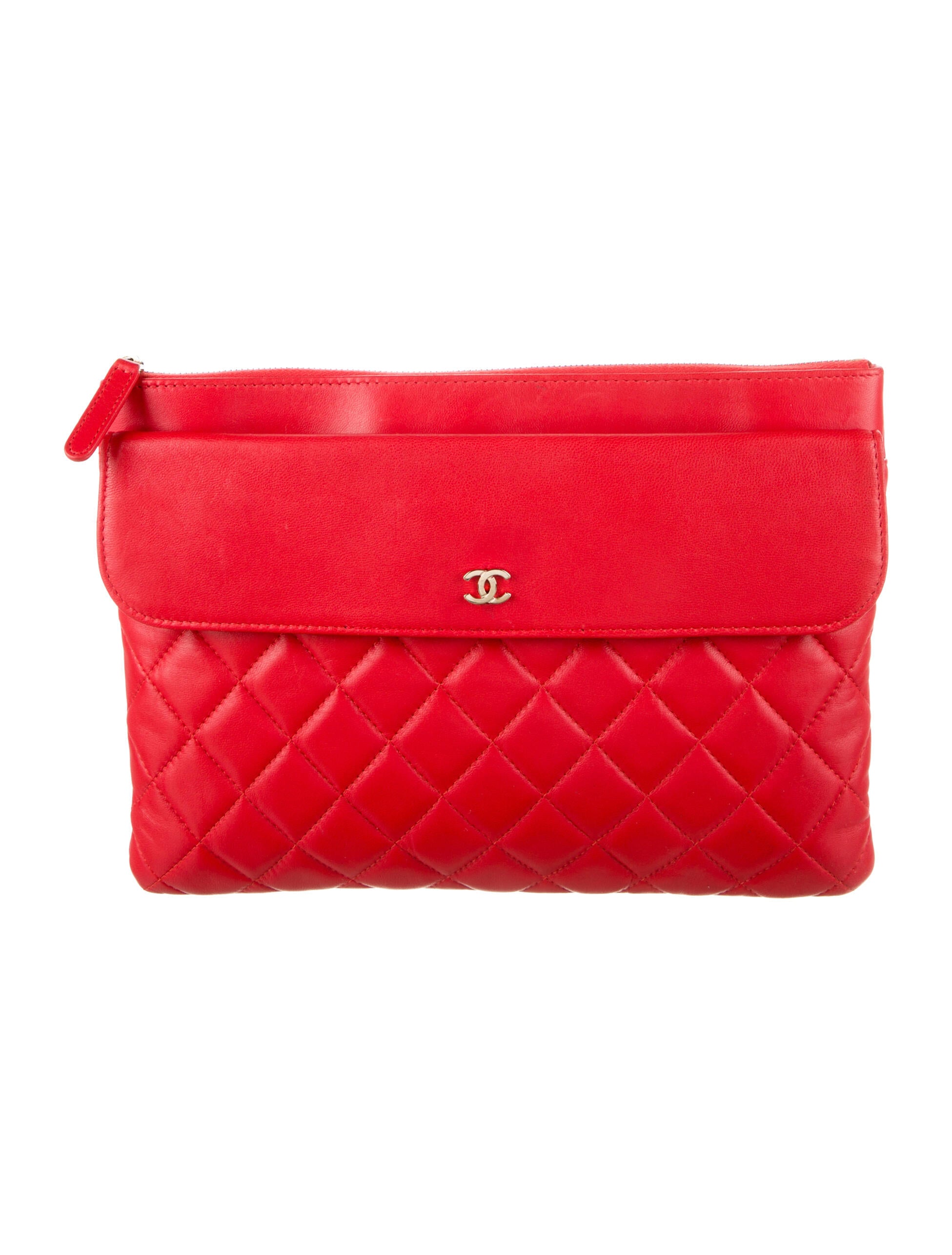 Chanel New Clutch Red Clutches, Handbags CHA109819 The RealReal