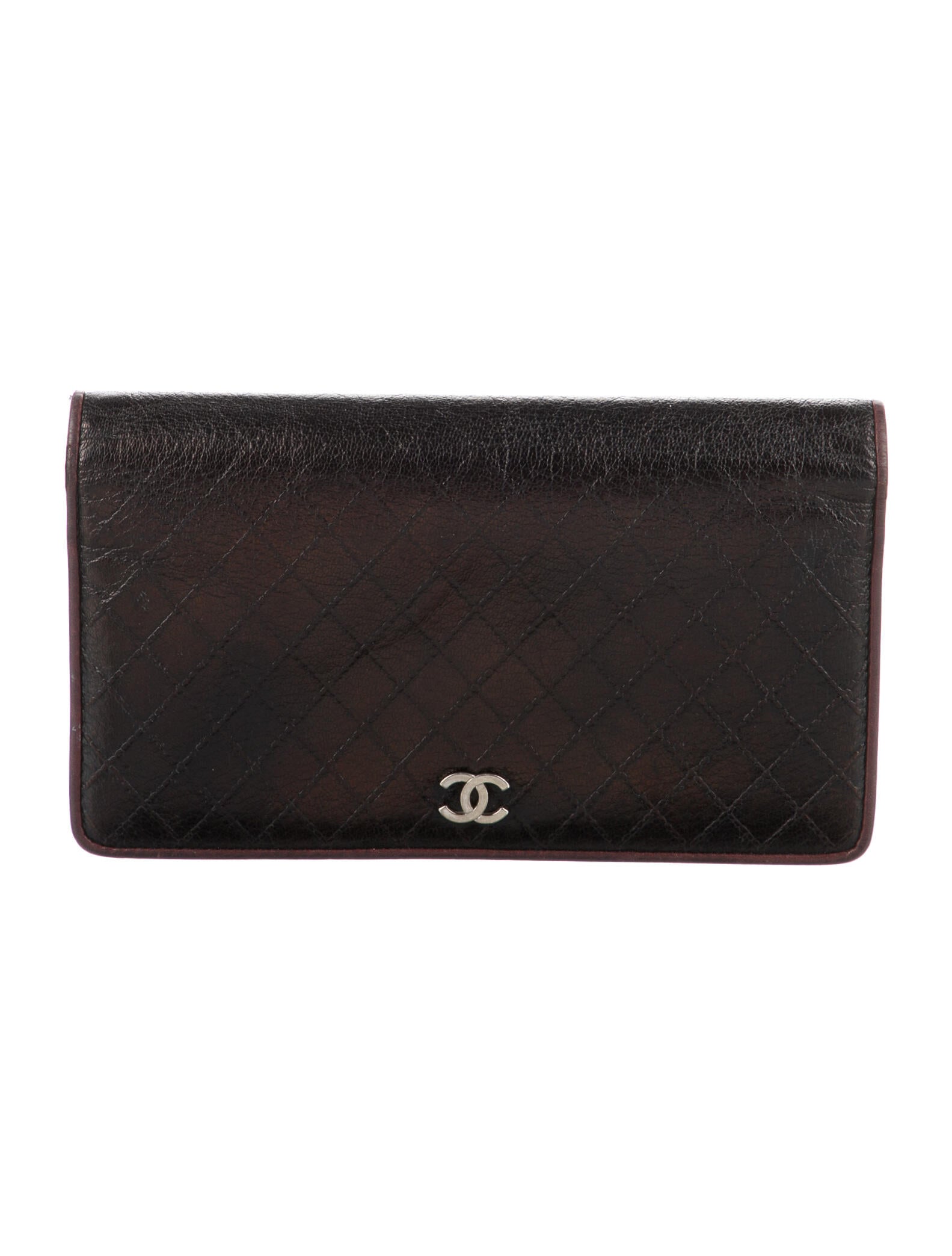 Chanel Chevre French Purse Wallet Burgundy Wallets, Accessories