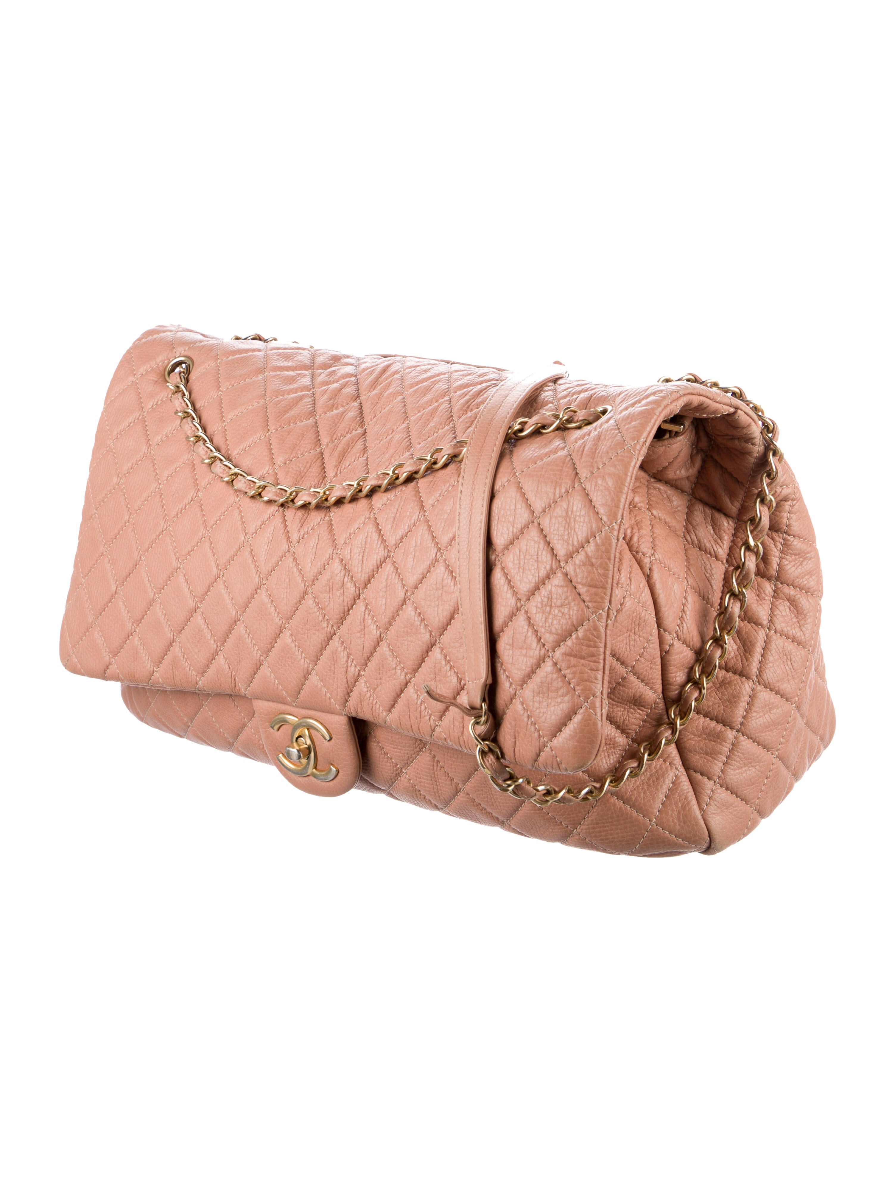 Chanel XXL Classic Flap Bag Neutrals Shoulder Bags, Handbags