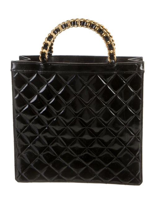 Chanel Quilted Chain-Handle Tote
