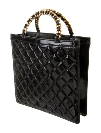 Chanel Quilted Chain-Handle Tote