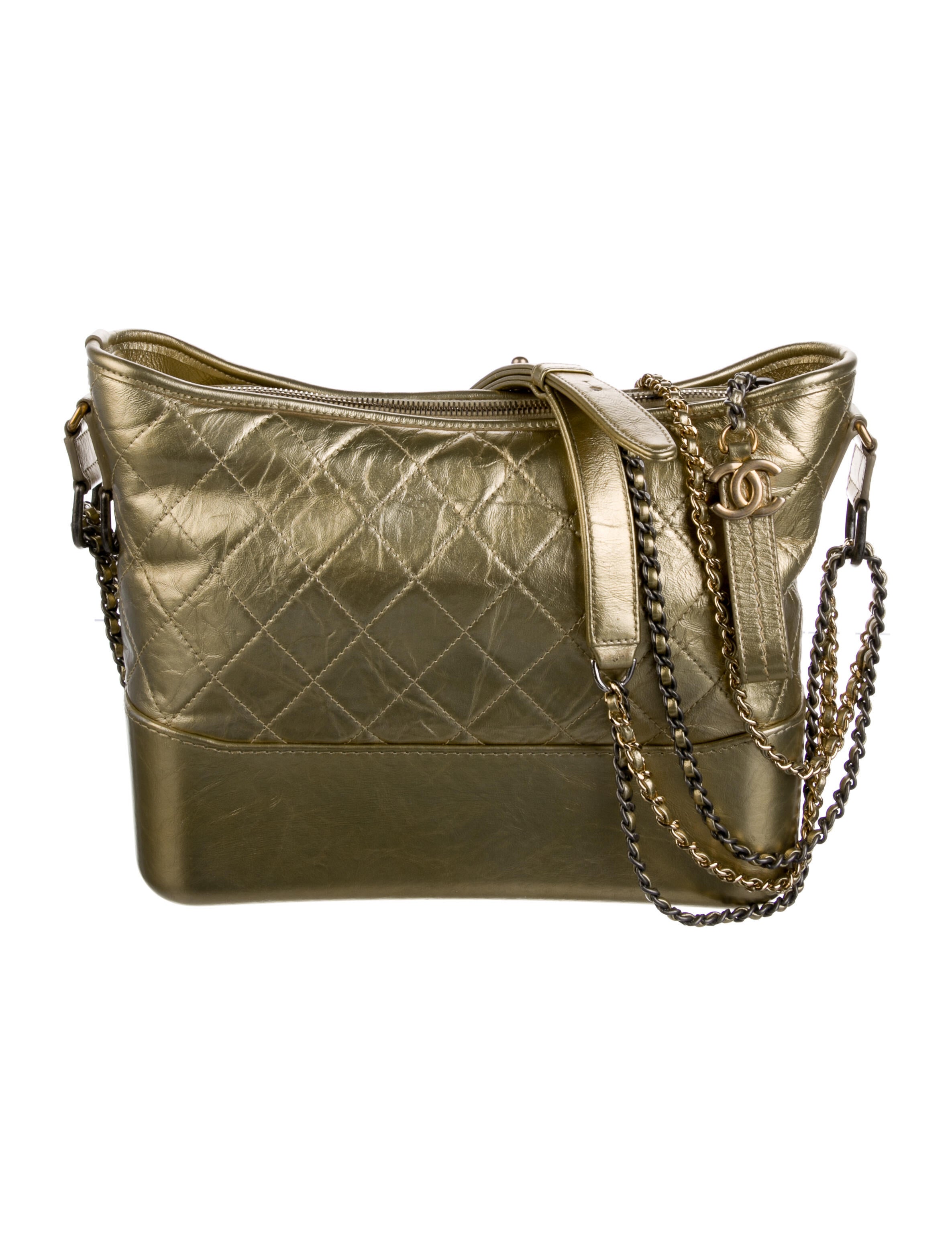 Chanel Medium Gabrielle Hobo White Hobos, Handbags CHA759403 The