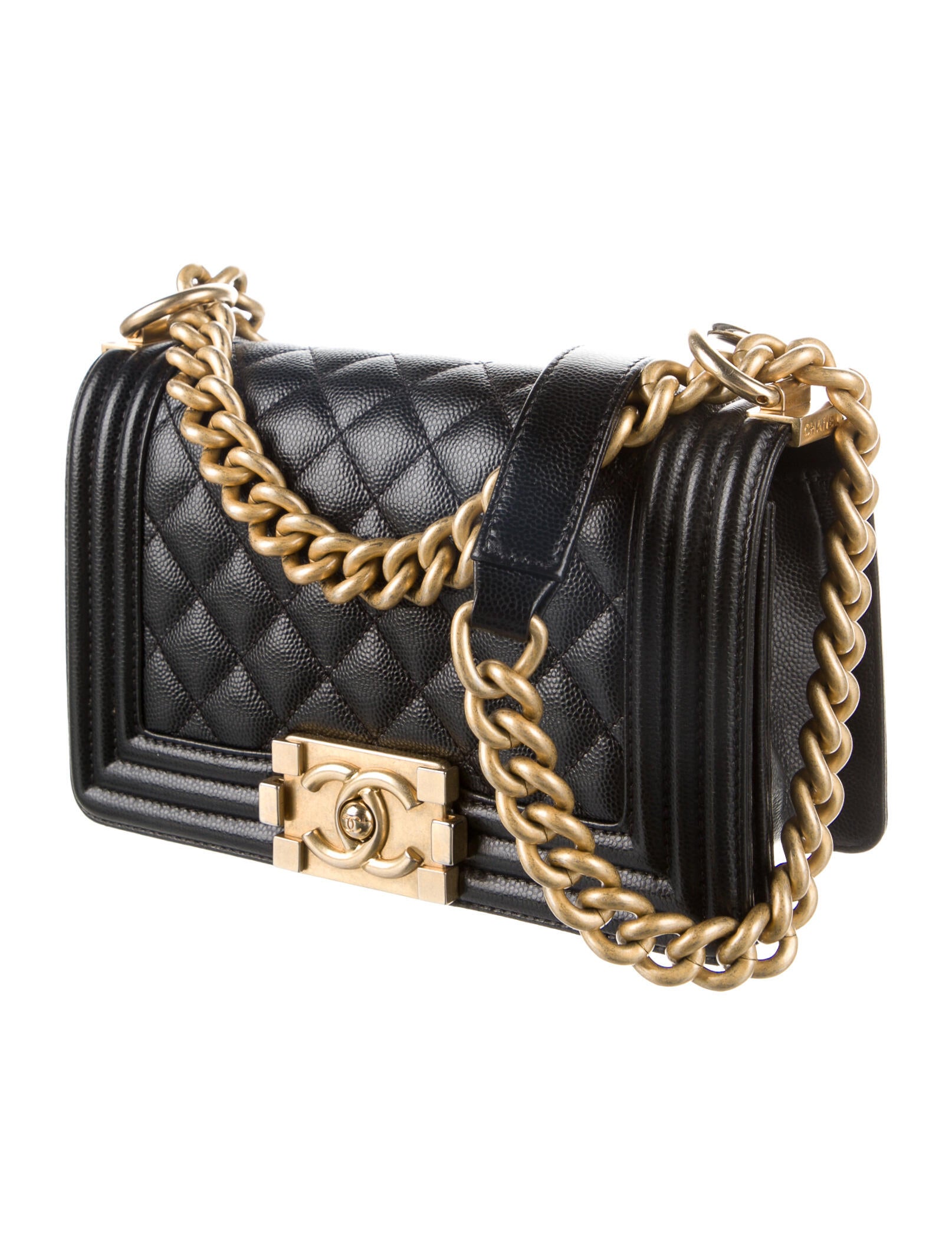 Chanel Small Quilted Boy Bag Black Shoulder Bags, Handbags