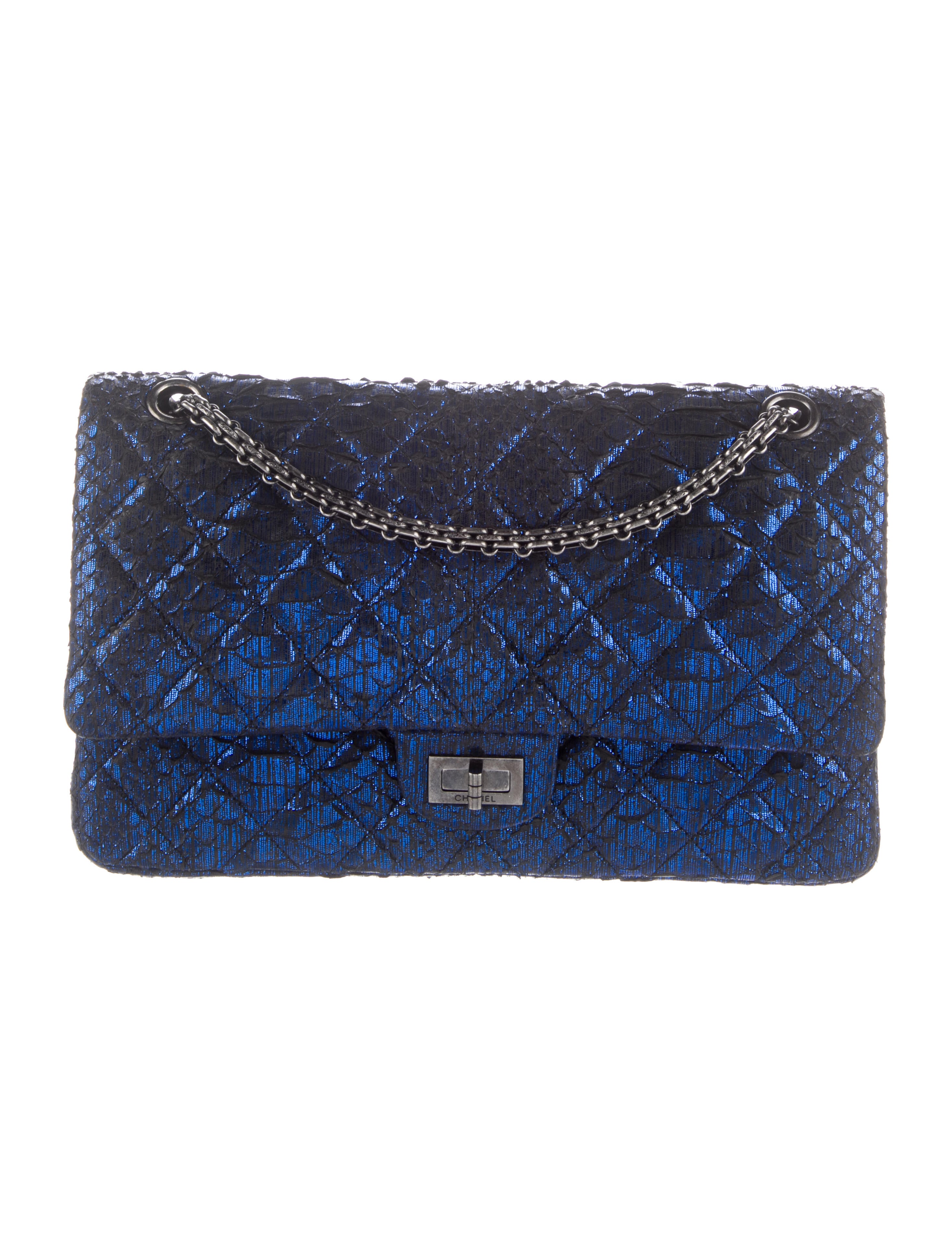 Chanel Python Reissue 226 Double Flap Bag