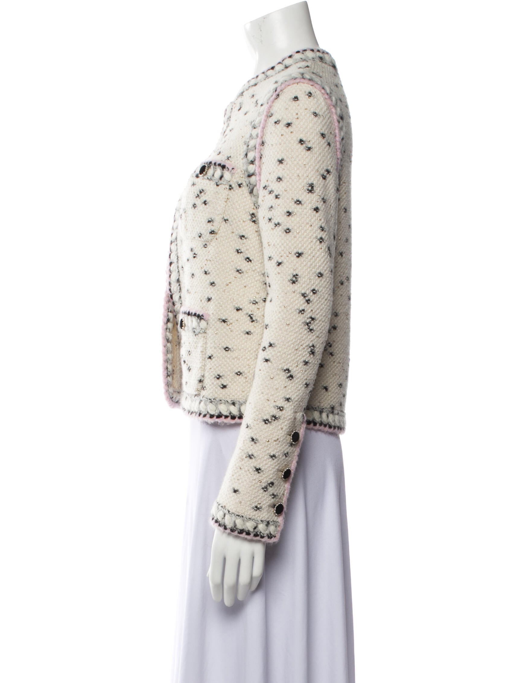 Chanel 2021 Tweed Pattern Evening Jacket