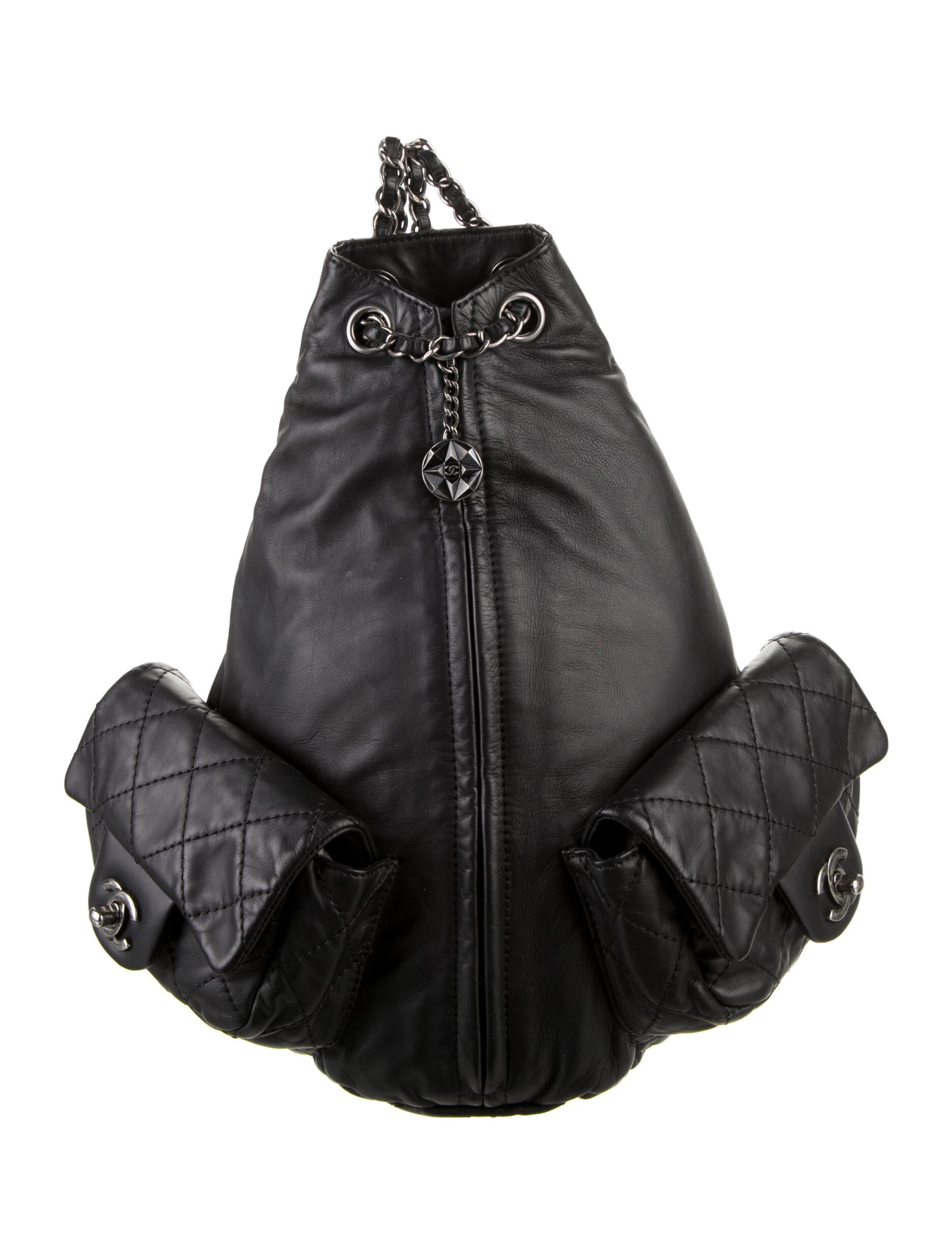 Chanel Vintage Mini Duma Backpack Black Backpacks, Handbags