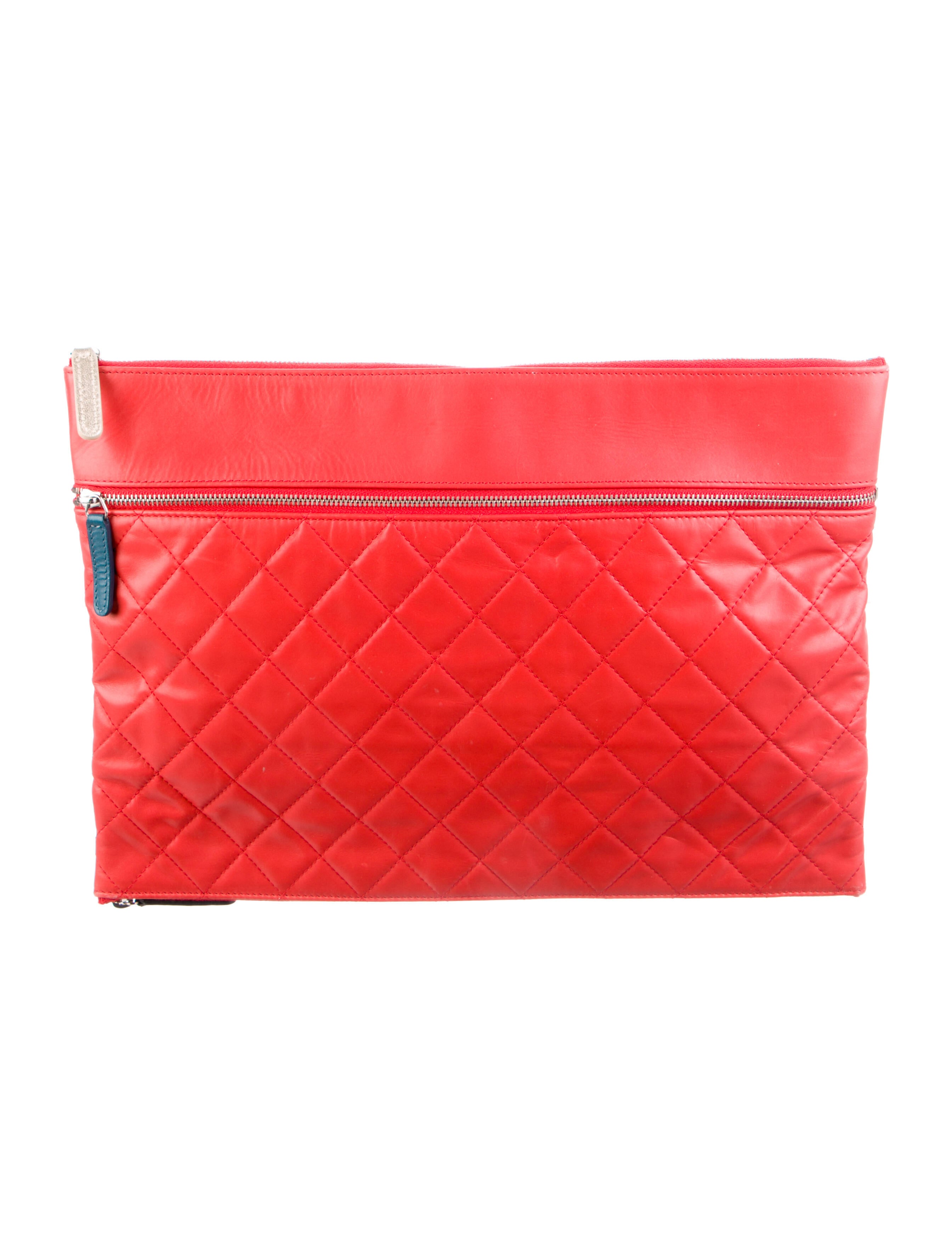 Chanel Timeless Clutch Red Clutches, Handbags CHA98150 The RealReal