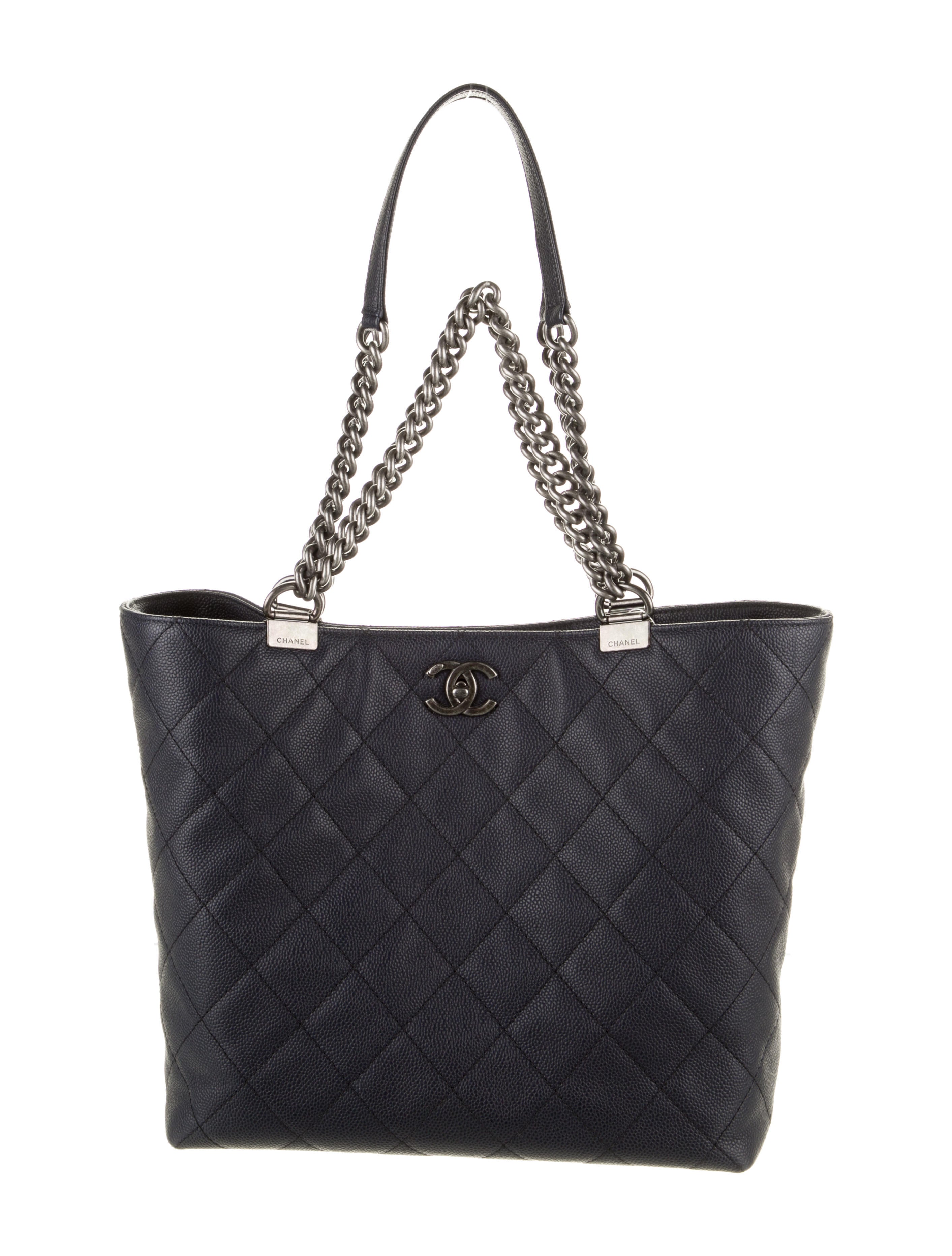 Chanel Caviar Shopping In Chains Tote