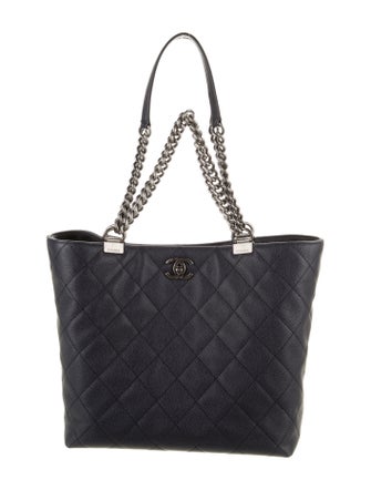 Chanel Caviar Shopping In Chains Tote
