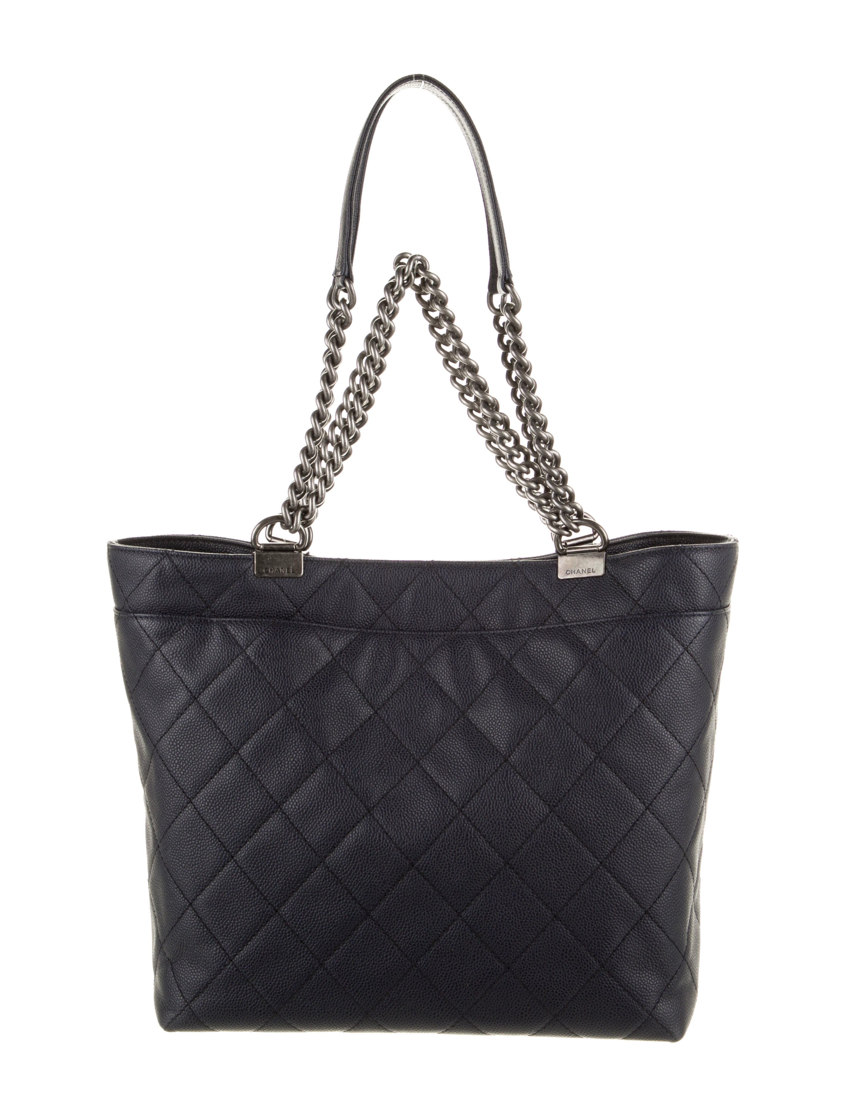 Chanel Caviar Shopping In Chains Tote