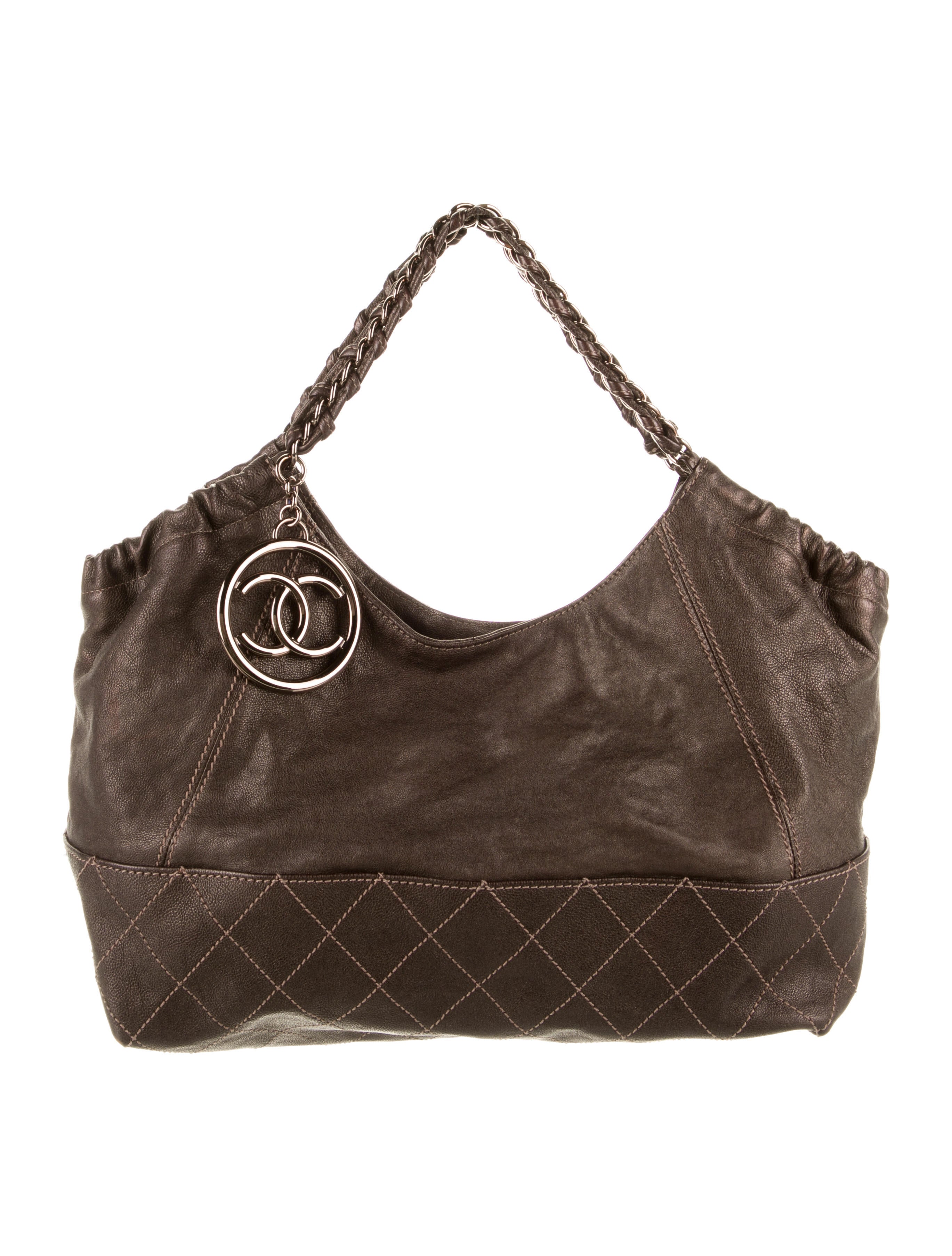 Chanel Coco Country Straw and Tweed Bag - Brown Shoulder Bags, Handbags ...