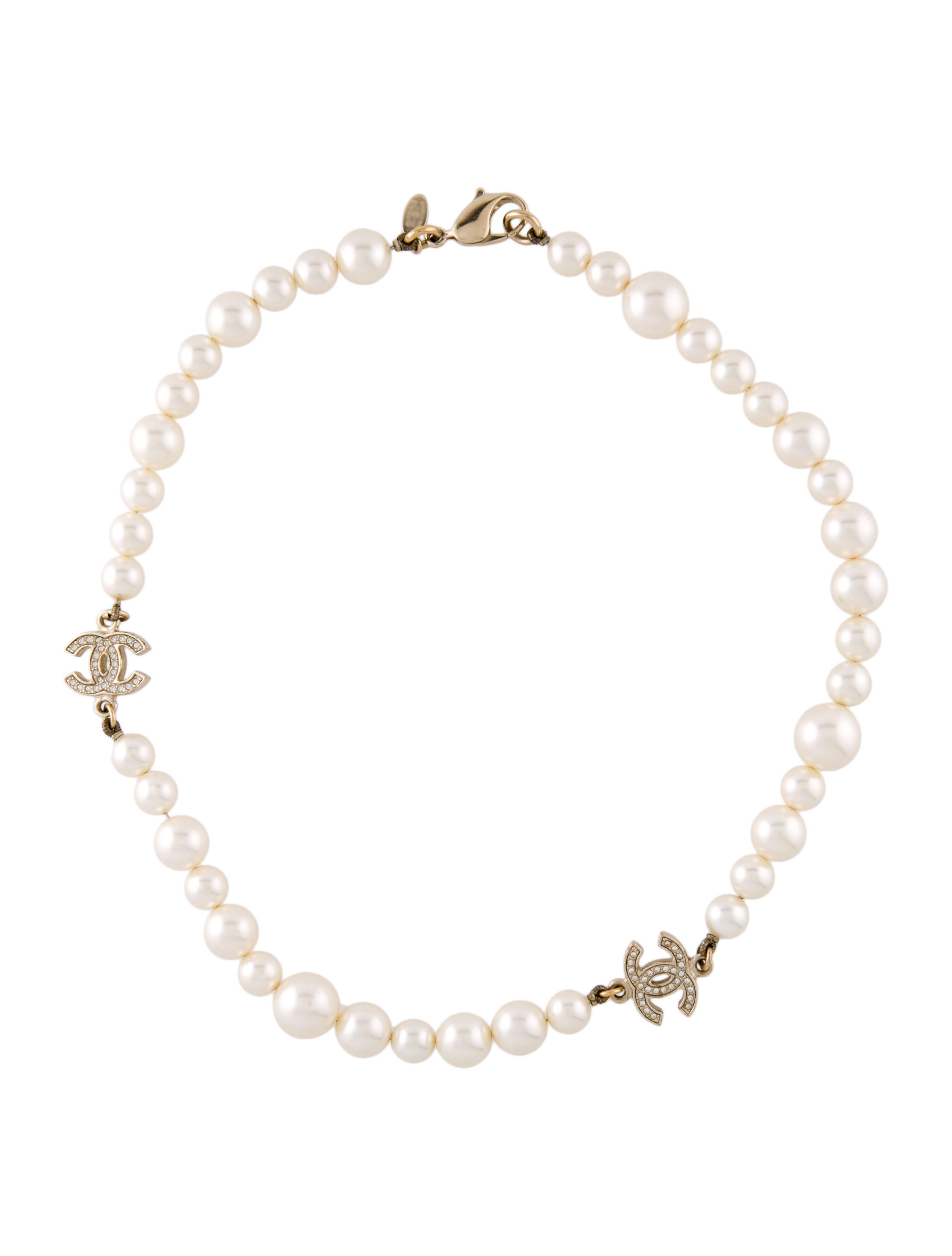 Chanel Faux Pearl & Gripoix Body Pearl Necklace Harness GoldTone