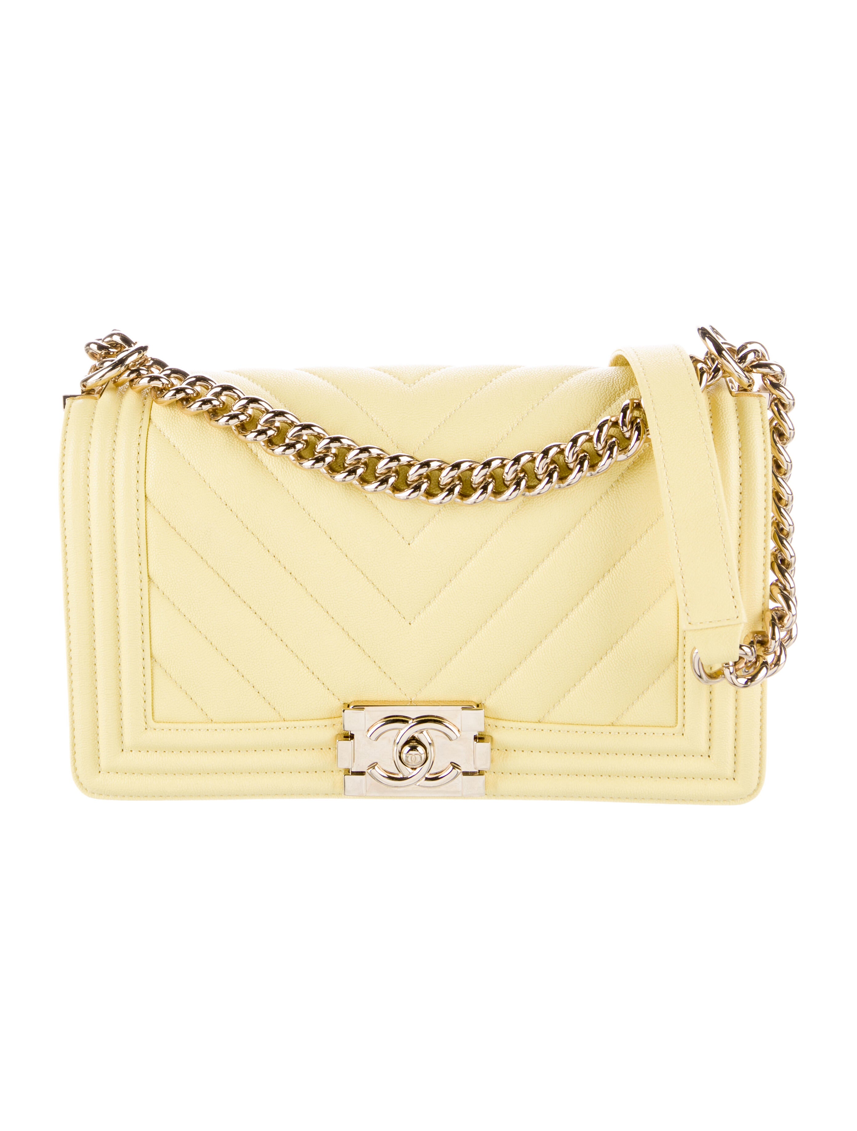 Chanel Mini Velvet Boy Bag Yellow Shoulder Bags, Handbags CHA151792