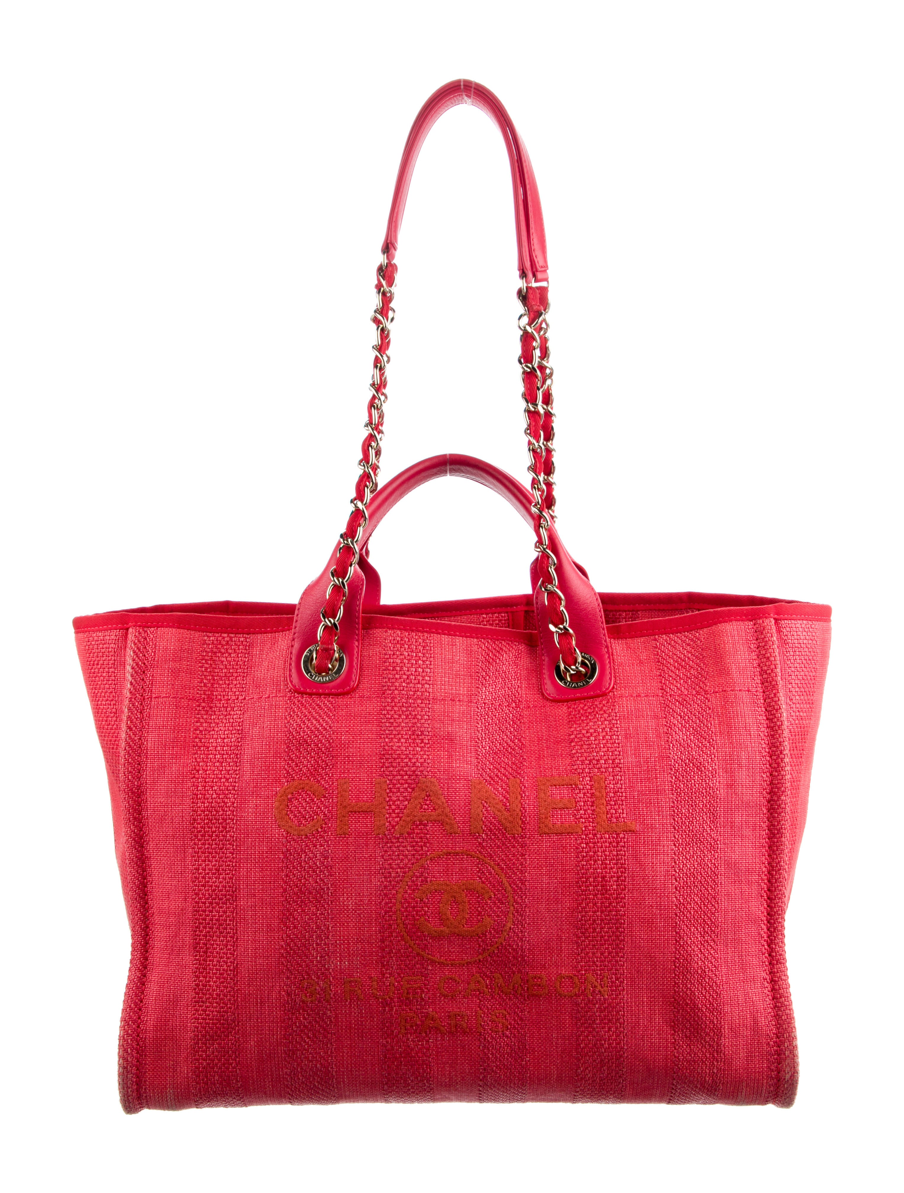 Chanel 2020 Tweed Large Shopping Bag Pink Totes, Handbags CHA781224