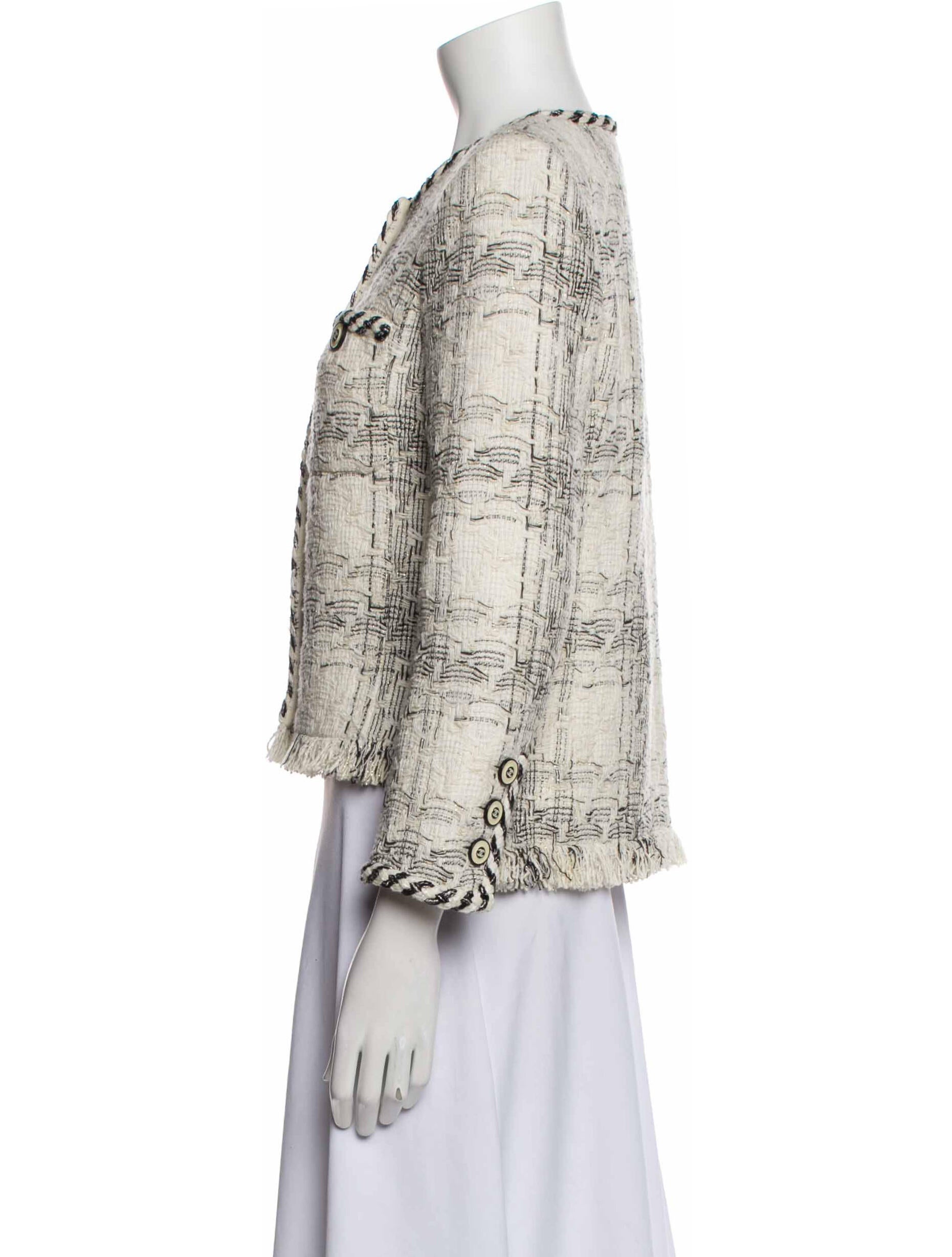 Chanel 2018 Tweed Pattern Evening Jacket