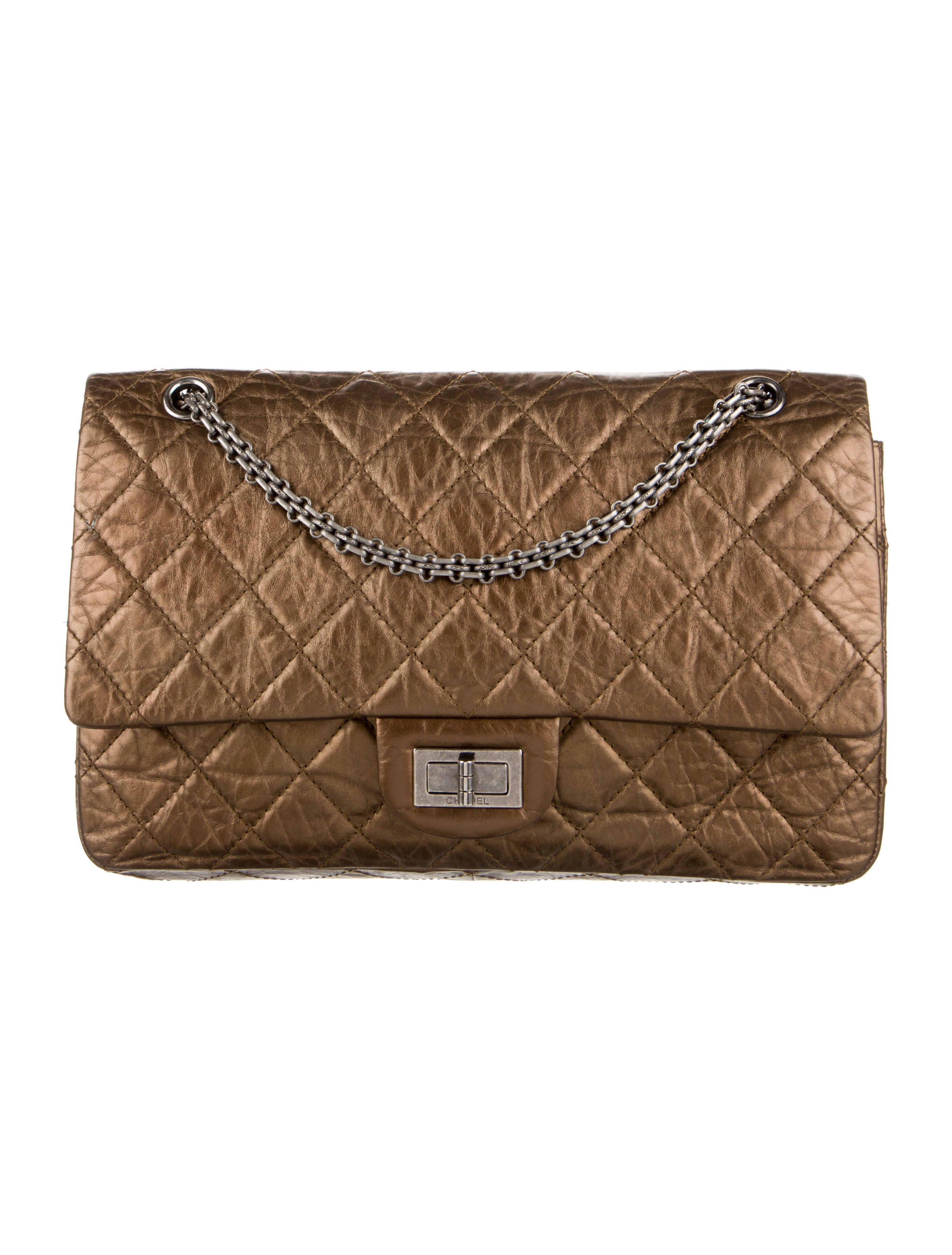 Chanel Metallic Reissue 227 Double Flap Bag