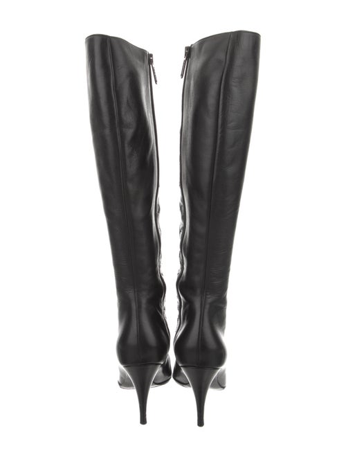 Chanel 2004 Quilted Pattern Lace-Up Boots