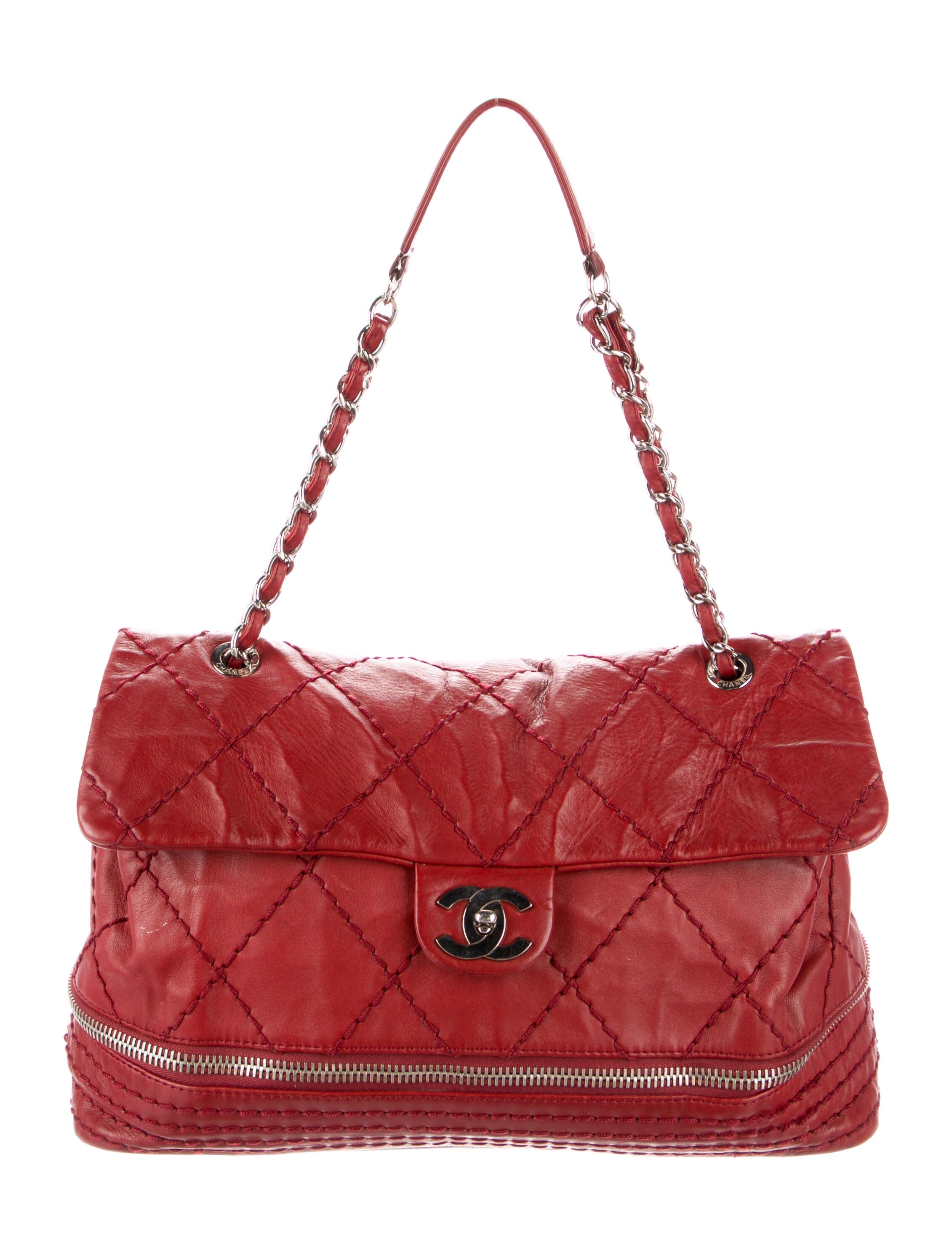 Chanel Quilted Large Boy Bag Red Shoulder Bags, Handbags CHA110472