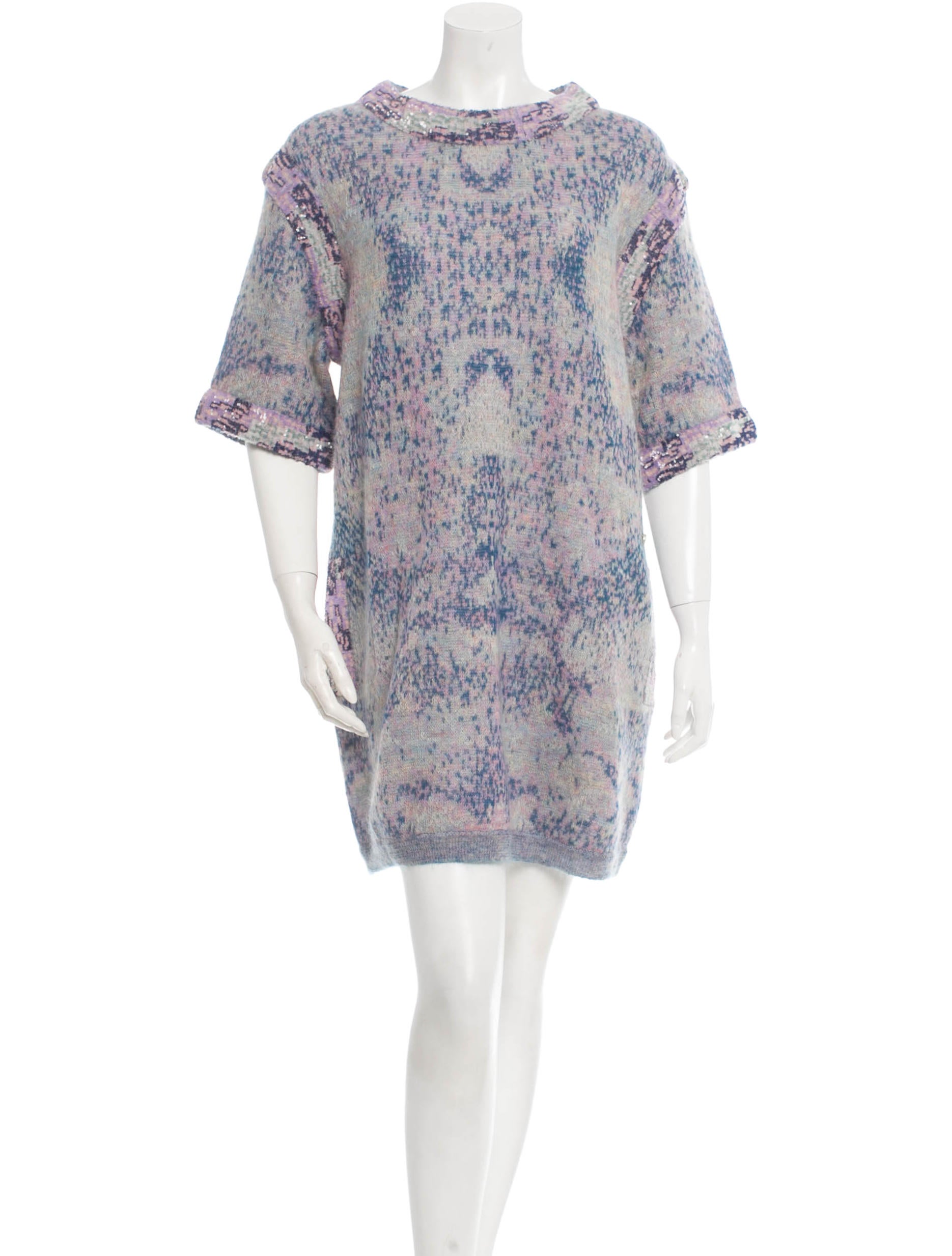 Chanel Pattern Sequined Dress w/ Tags Clothing CHA82897 The RealReal