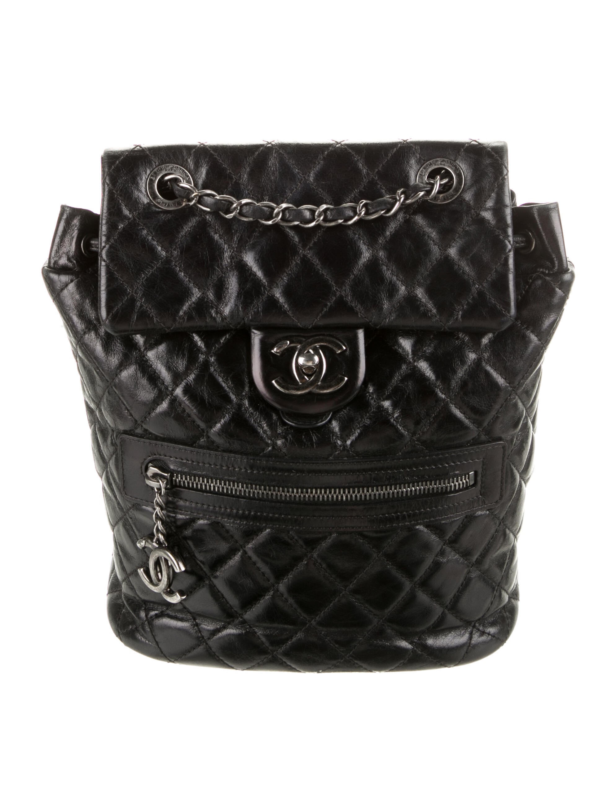 Chanel 2017 Small Gabrielle Backpack Black Backpacks, Handbags