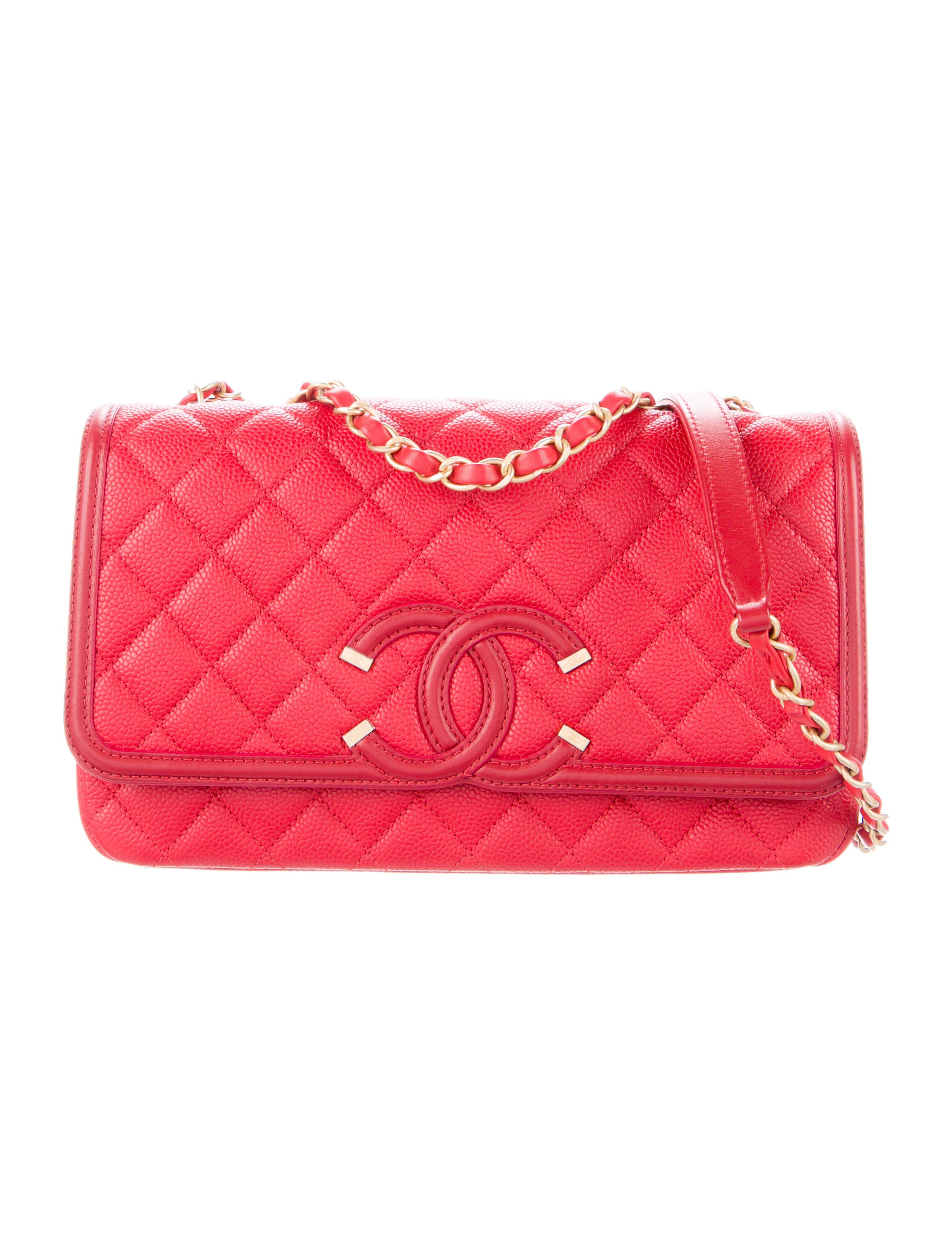 Chanel Mademoiselle Vintage Crossbody Bag Red Crossbody Bags