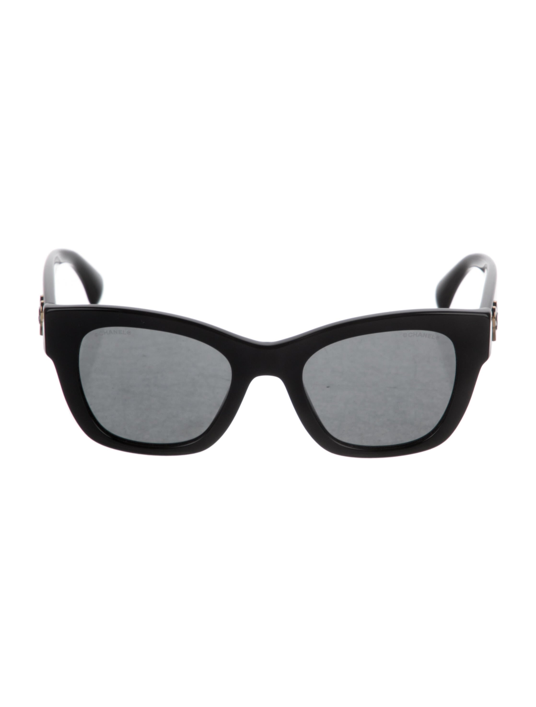 Chanel Sunglasses Black Sunglasses, Accessories CHA48680 The RealReal