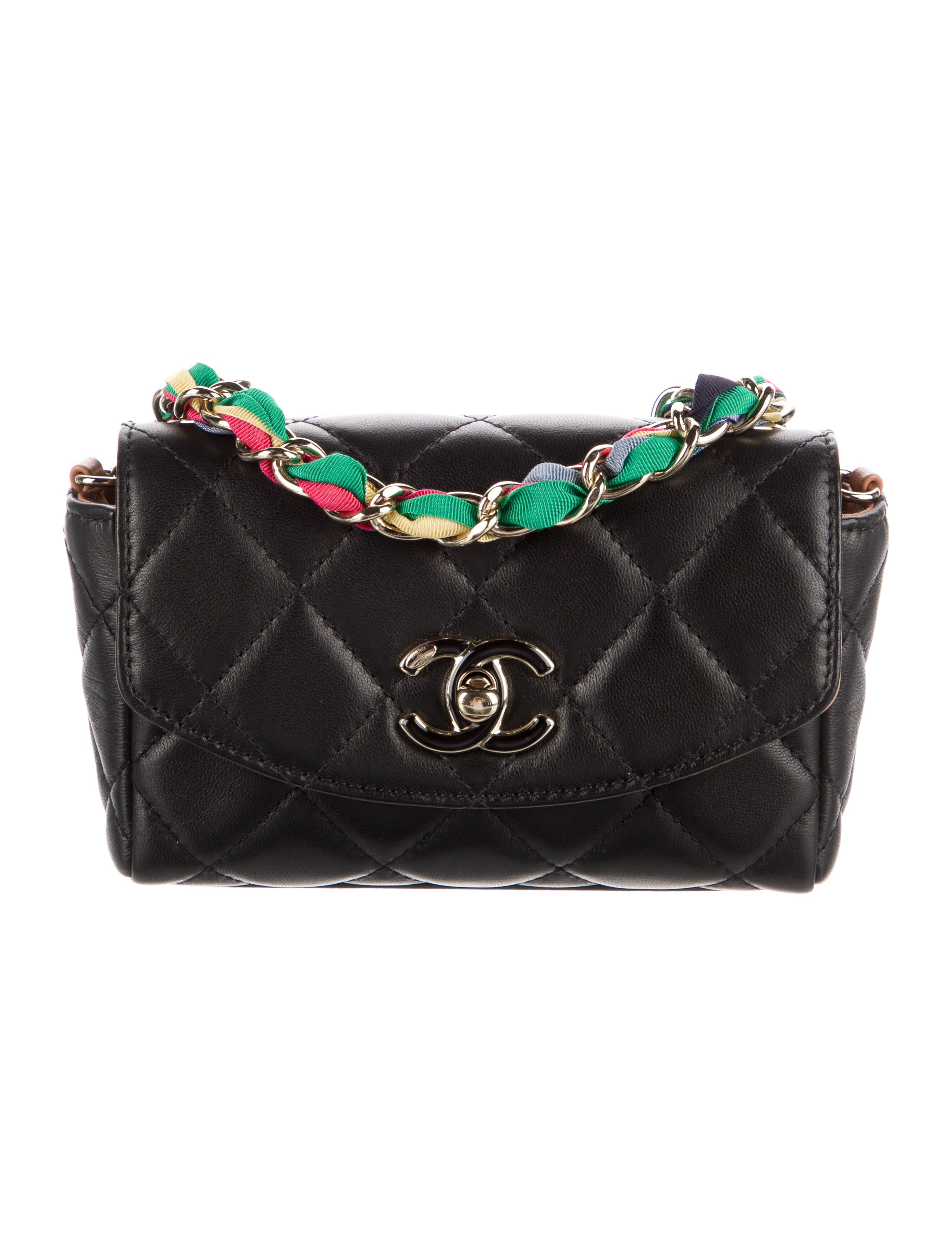 Chanel Perforated Mini Flap Bag Black Mini Bags, Handbags CHA175370