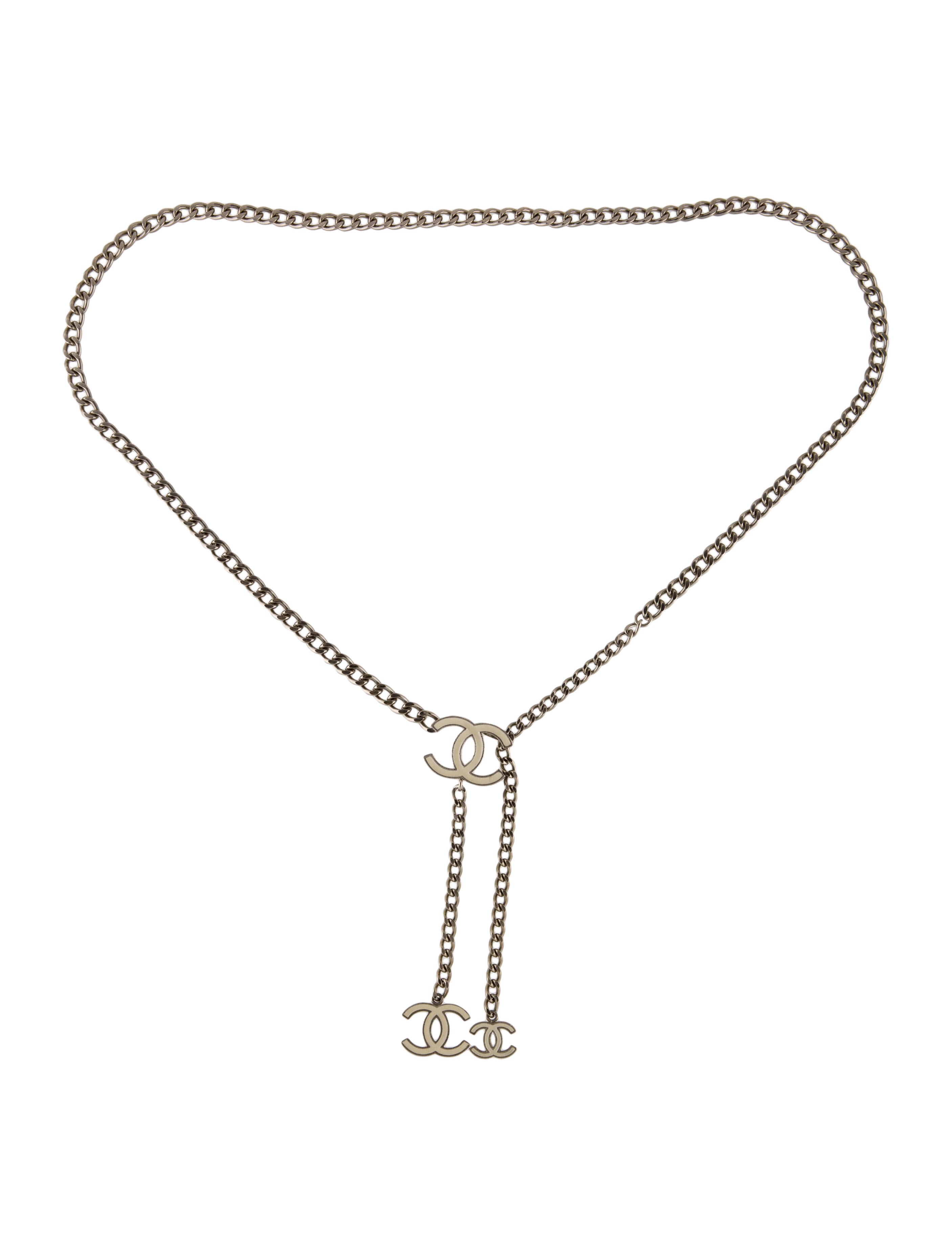 Chanel Vintage 2008 ChainLink Belt Silver Belts, Accessories