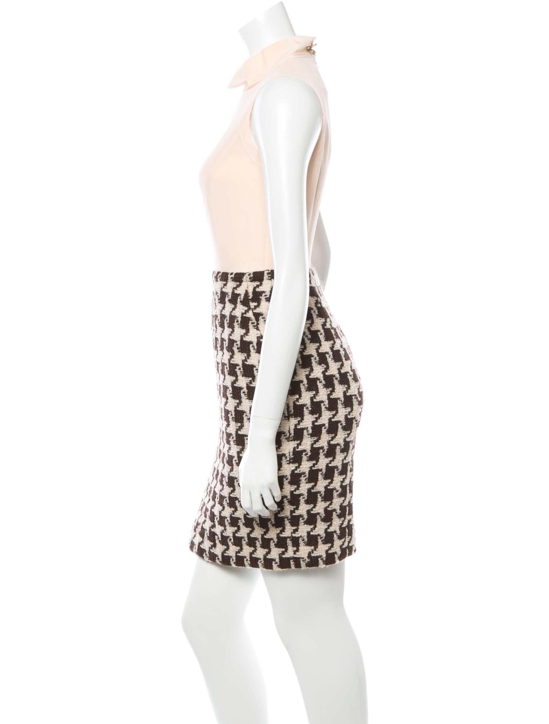chanel houndstooth dress
