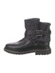 Chanel 2015 Interlocking CC Logo Combat Boots