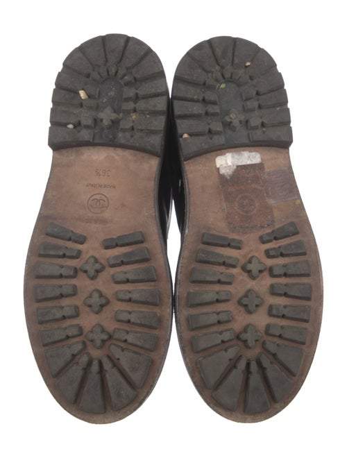 Chanel 2015 Interlocking CC Logo Combat Boots