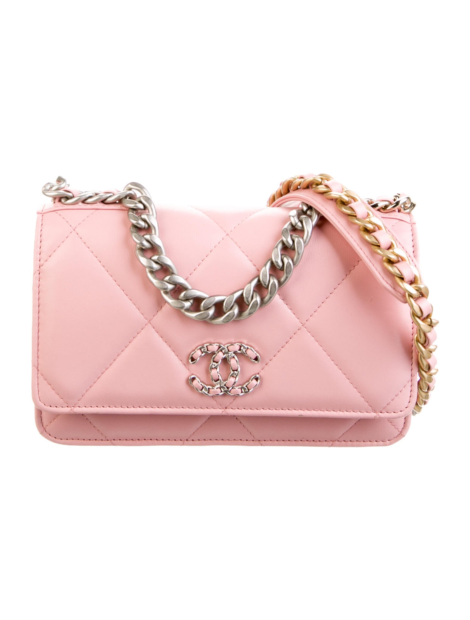 Chanel Timeless Wallet On Chain Pink Crossbody Bags, Handbags