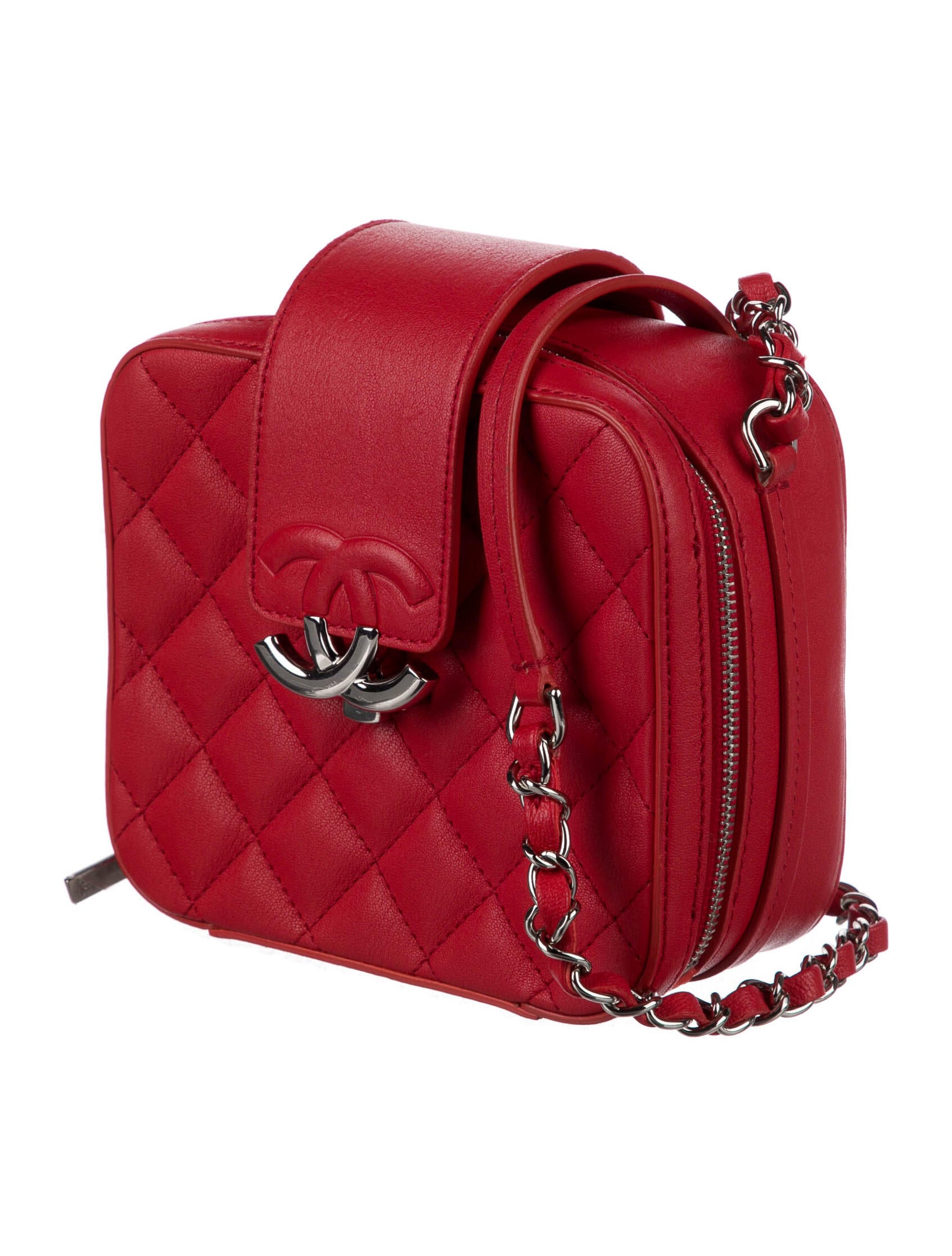Chanel Camera Bag Red Crossbody Bags, Handbags CHA73144 The RealReal