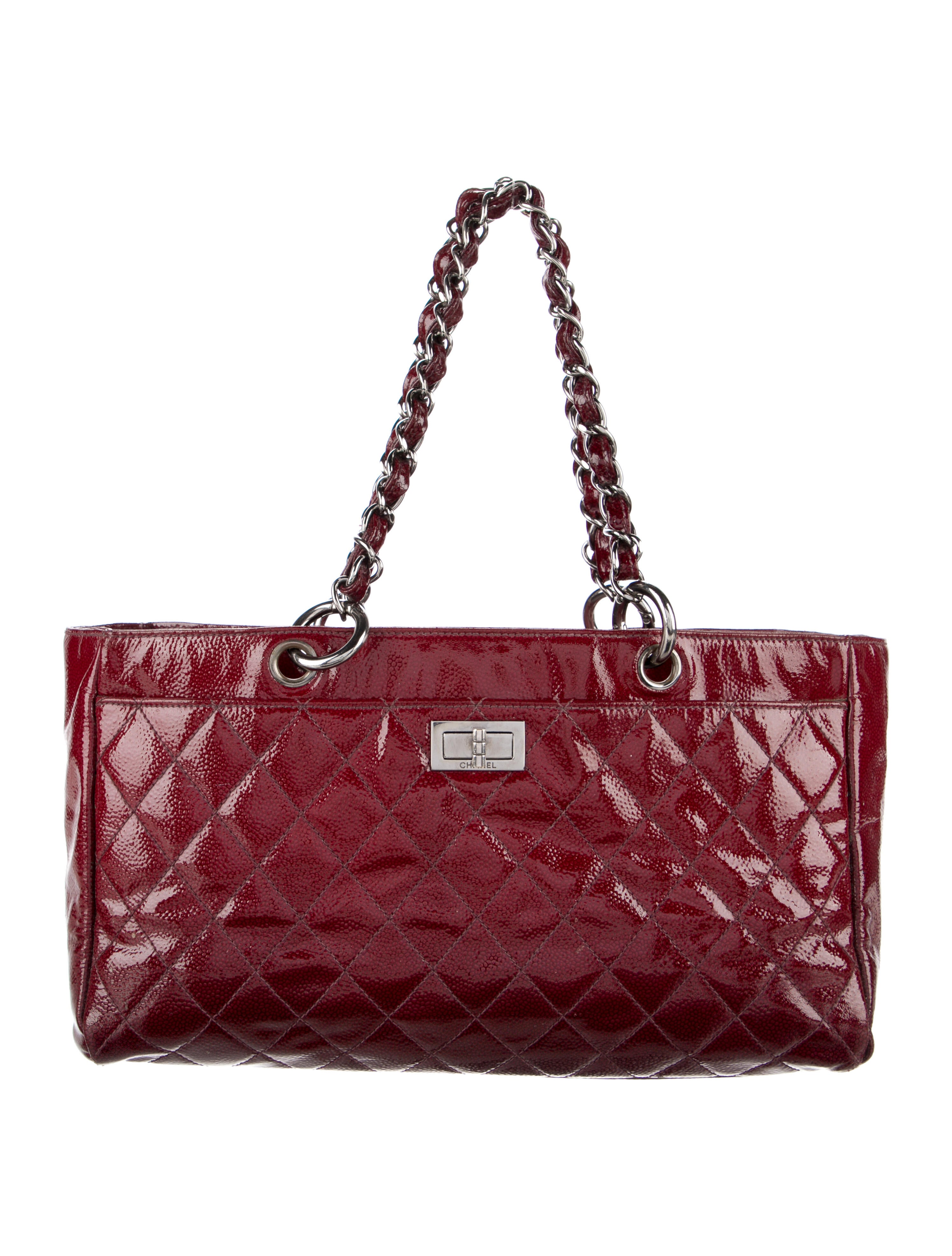 CHANEL150ML daishin Chanel Diamond Shine Reissue Tote - Red Totes, Handbags