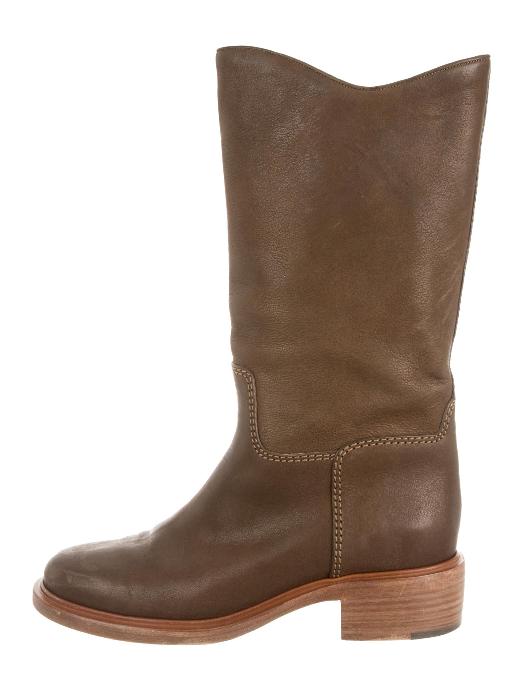 Chanel MidCalf Boots Shoes CHA85177 The RealReal