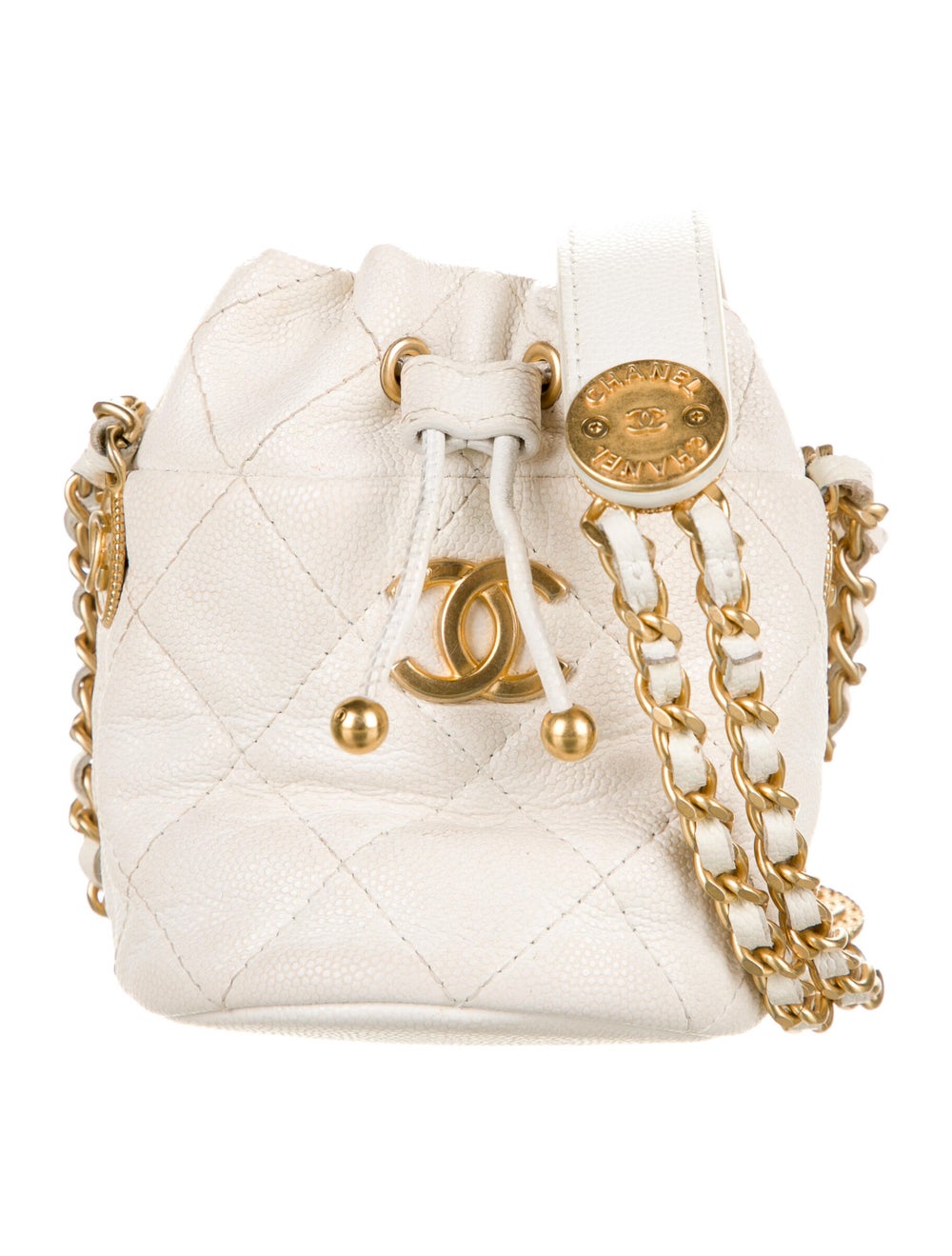 Chanel Mini Bucket w/ Chain Gem