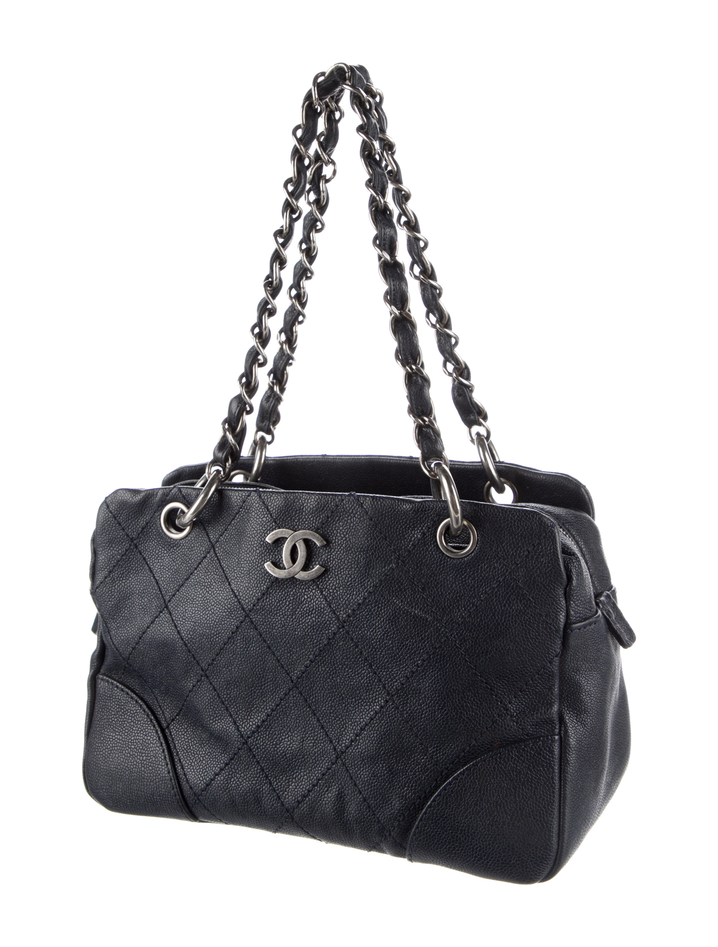 Chanel Vintage Wild Stitch Shoulder Bag Blue Shoulder Bags, Handbags