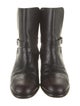 Chanel 2006 Interlocking CC Logo Moto Boots