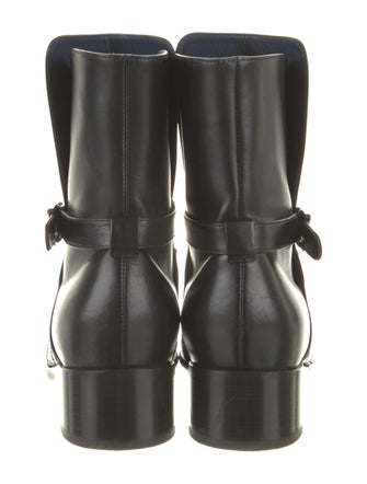 Chanel 2006 Interlocking CC Logo Moto Boots