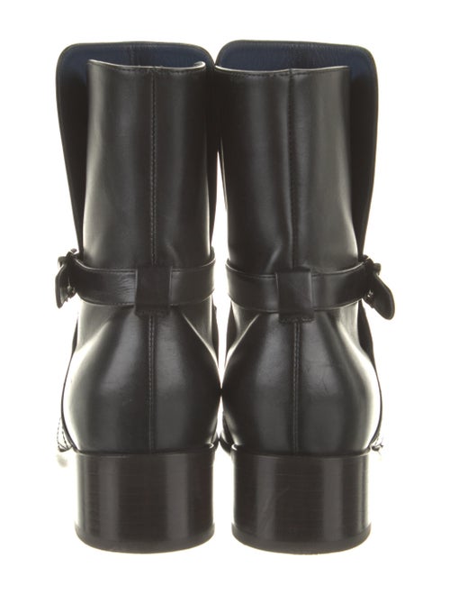 Chanel 2006 Interlocking CC Logo Moto Boots