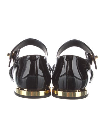 Chanel 2021 Interlocking CC Logo Mary Jane Flats